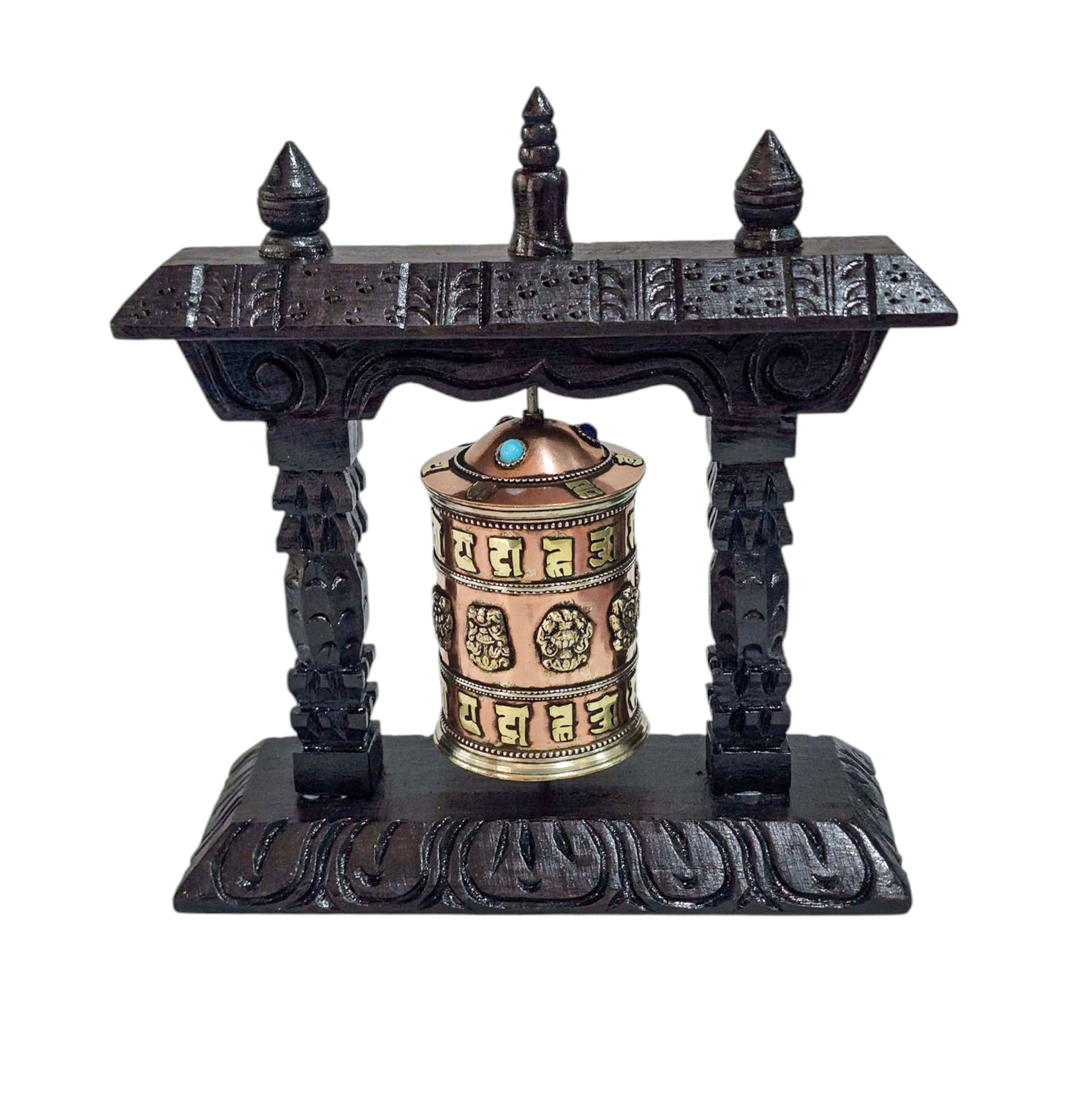 Buddhist Handmade Wall Prayer Wheel <span Style=