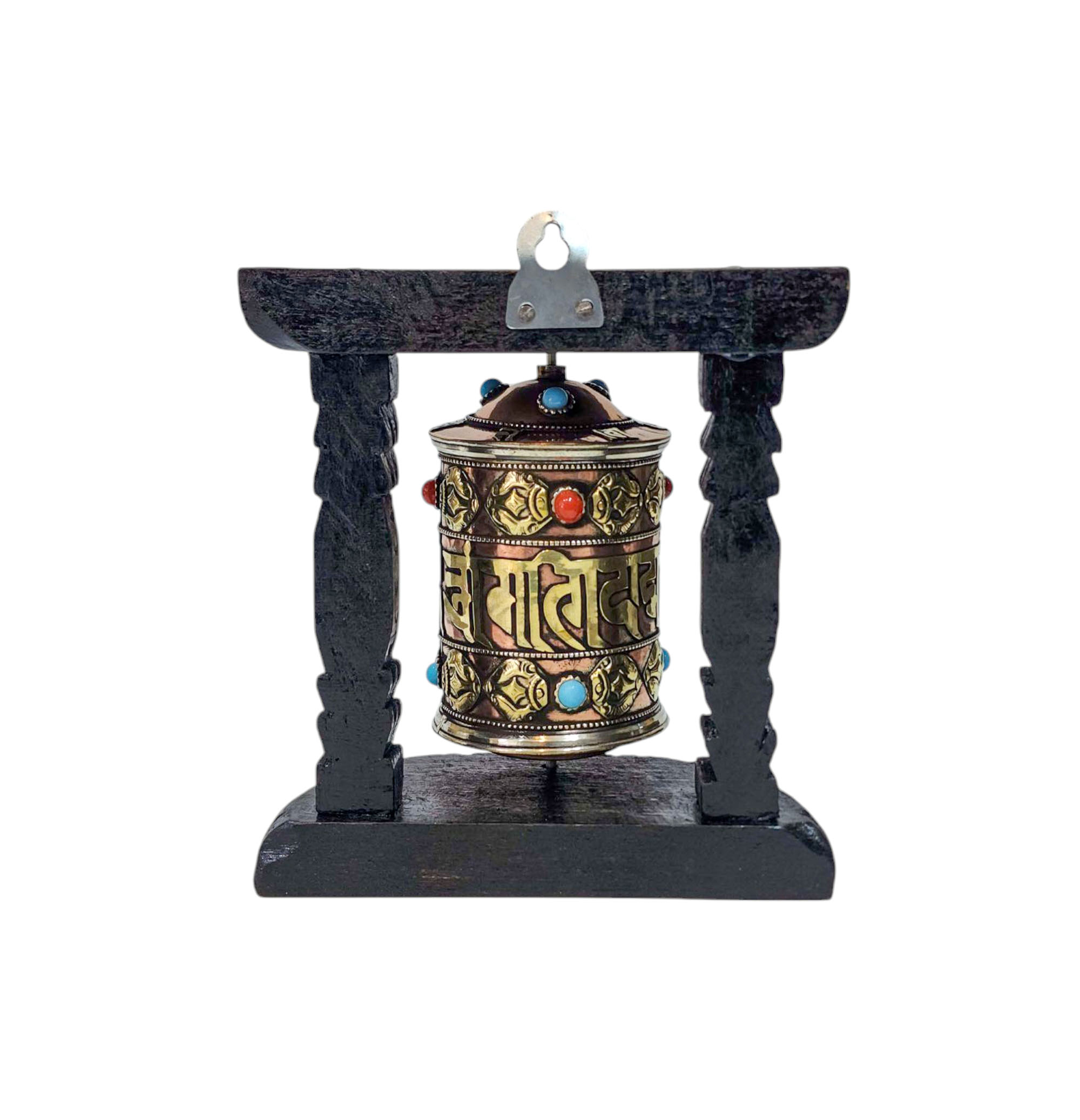 Buddhist Handmade Wall Prayer Wheel <span Style=