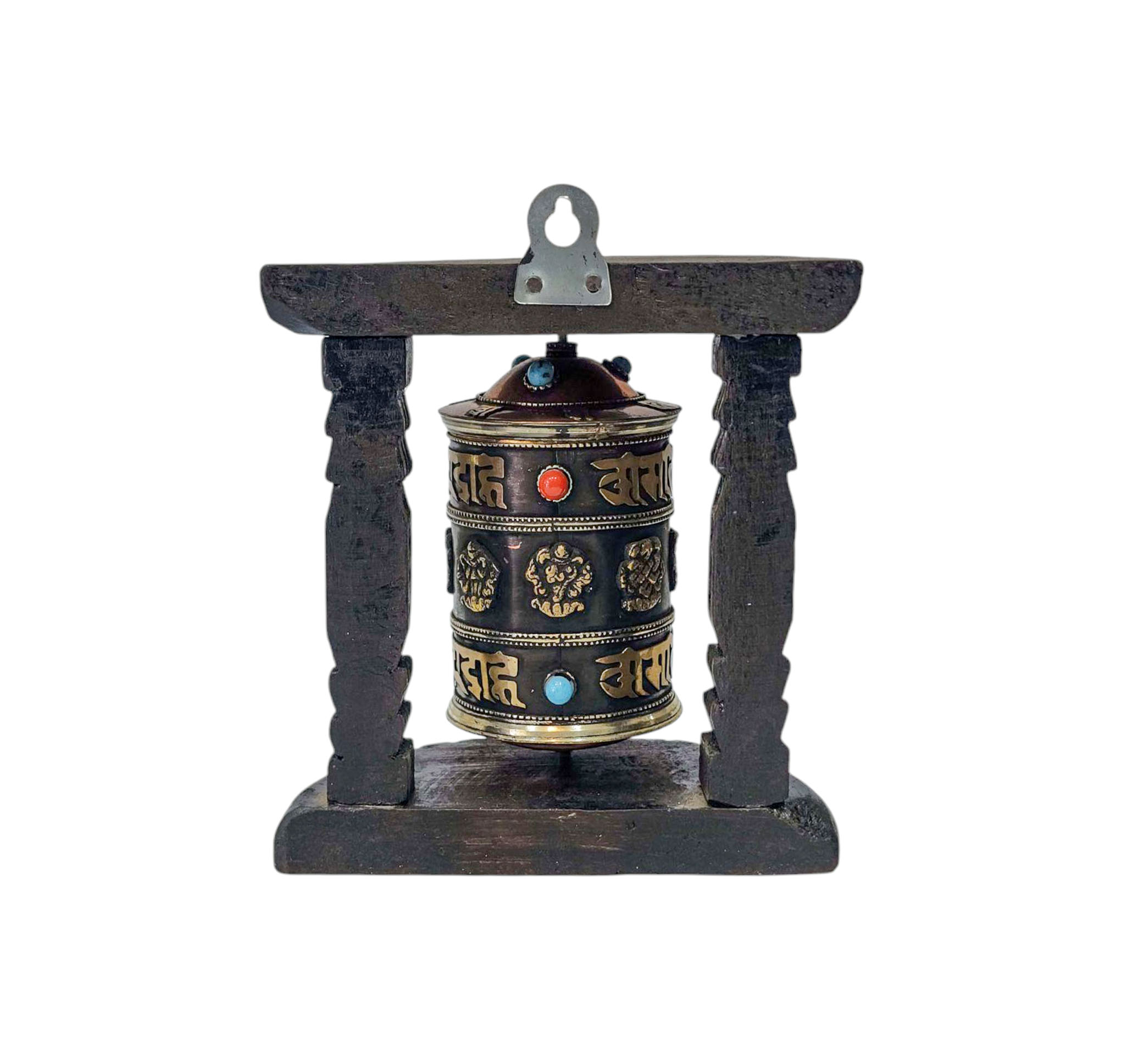 Buddhist Handmade Wall Prayer Wheel <span Style=