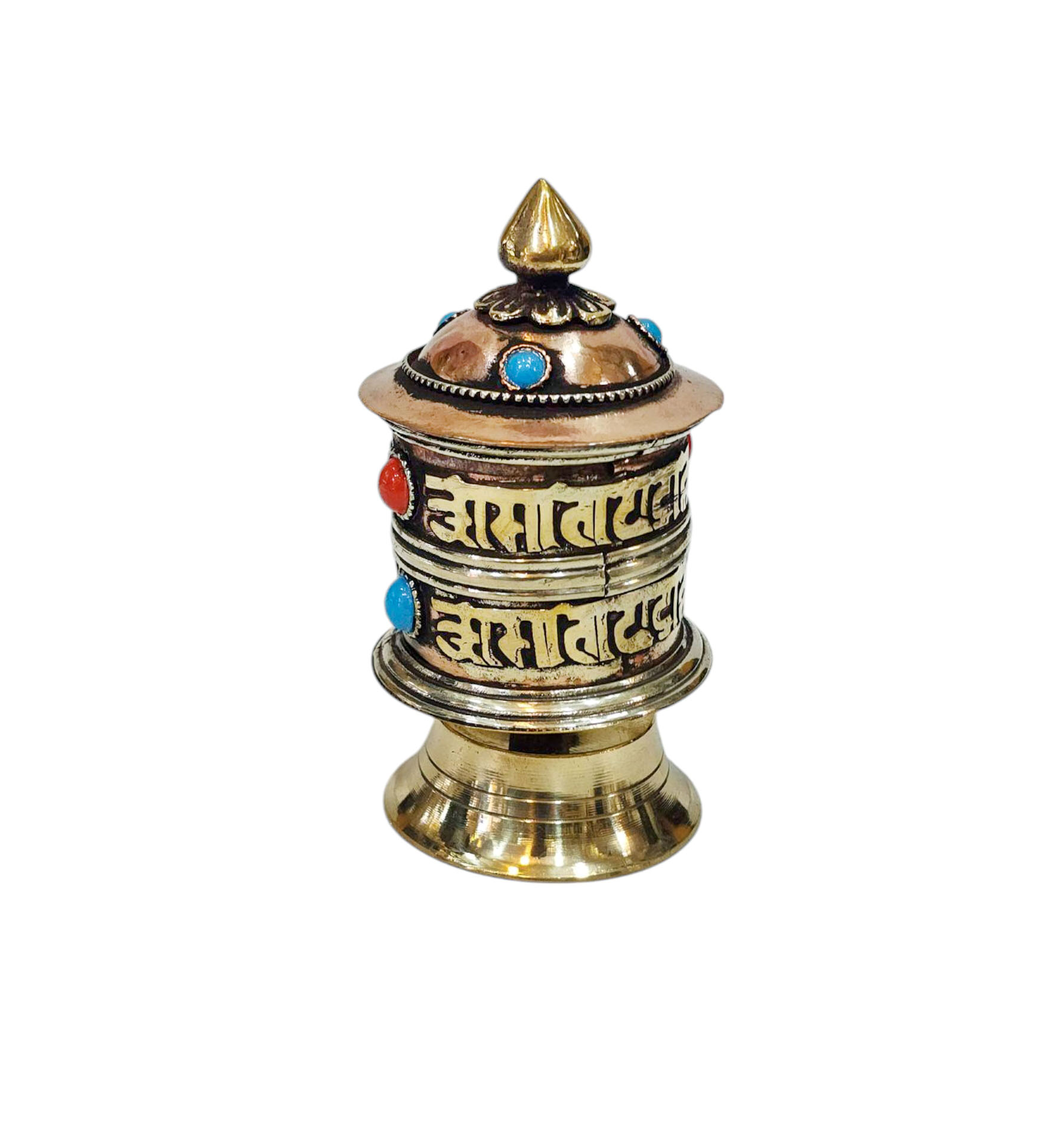 Buddhist Handmade Prayer Wheel <span Style=