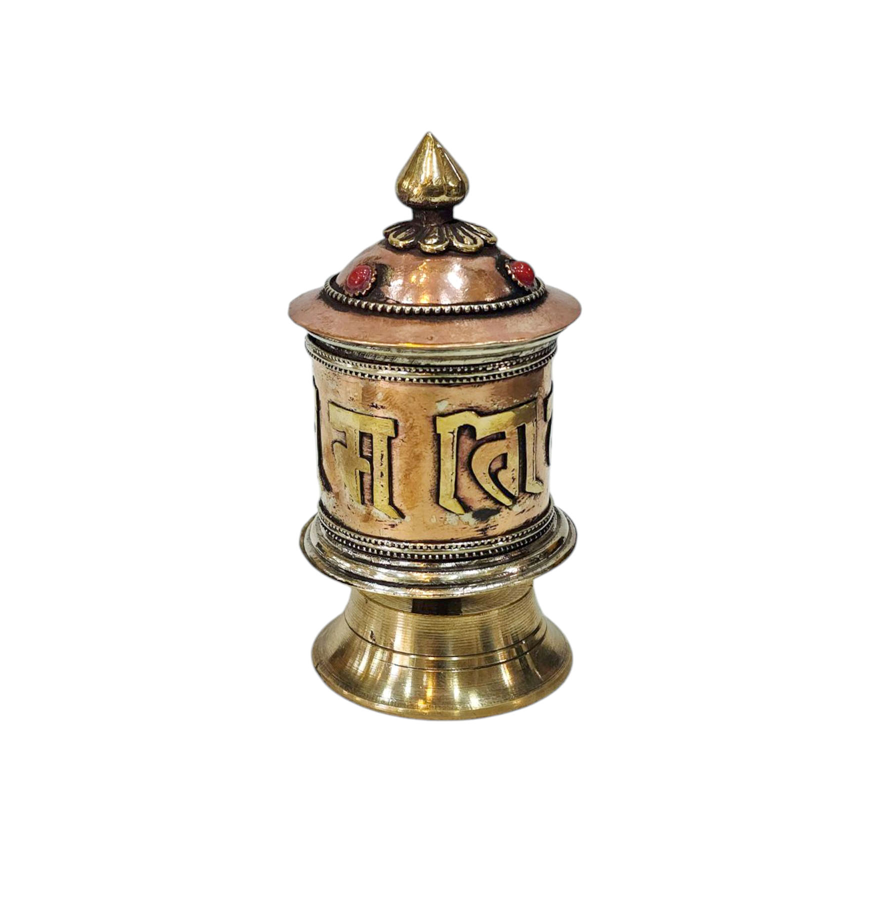 Buddhist Handmade Prayer Wheel <span Style=