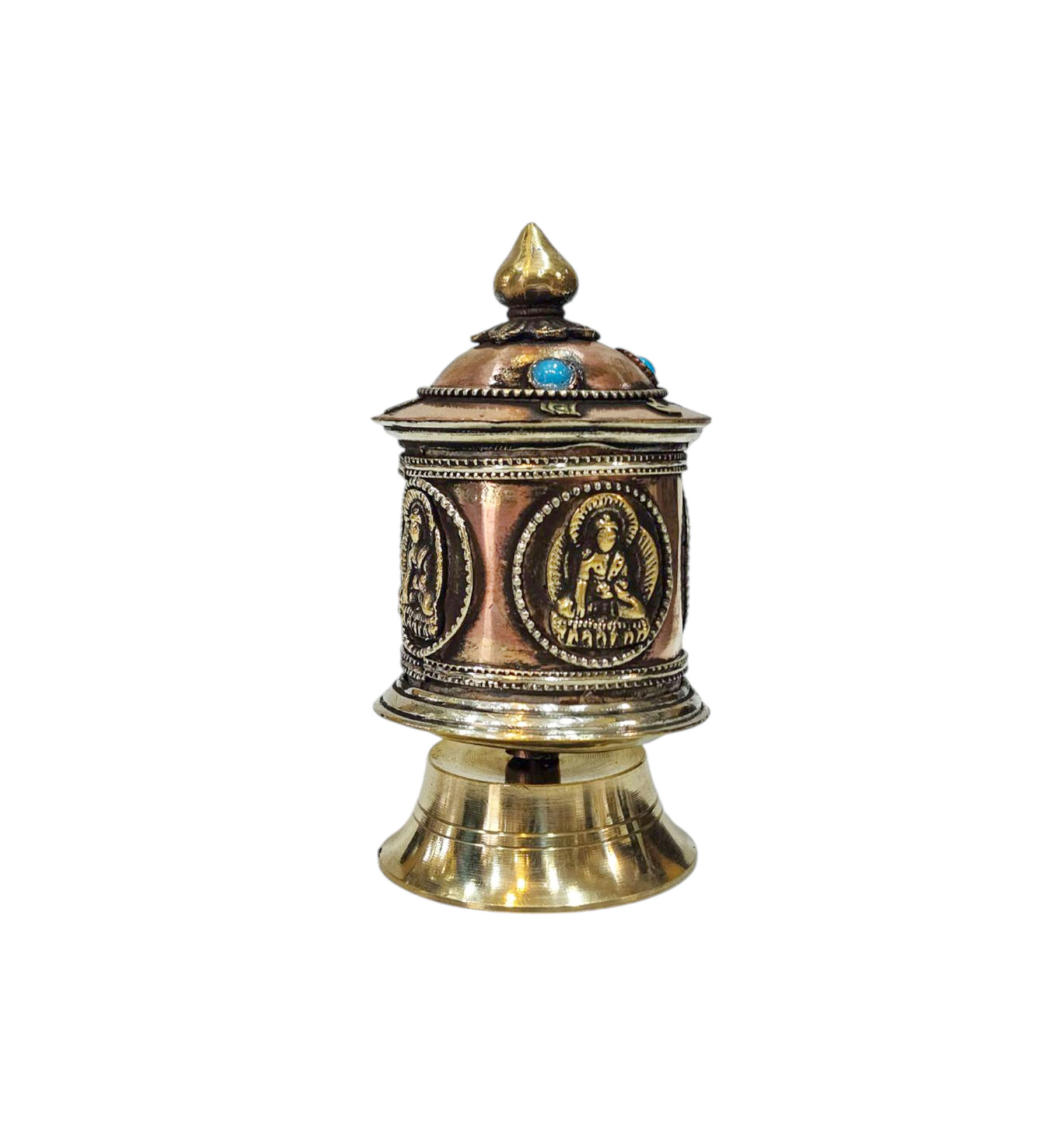 Buddhist Handmade Prayer Wheel <span Style=