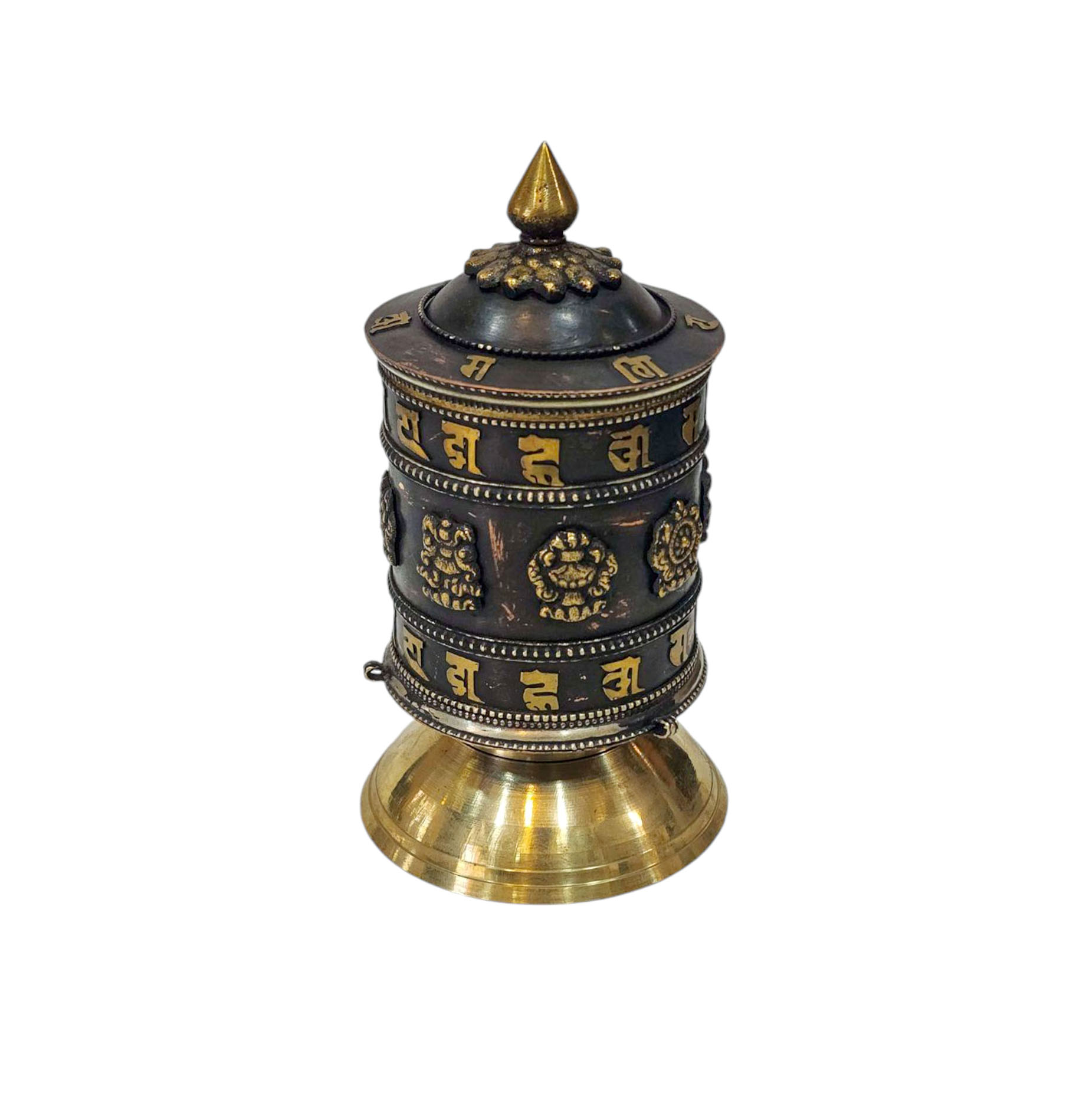 Buddhist Handmade Prayer Wheel <span Style=