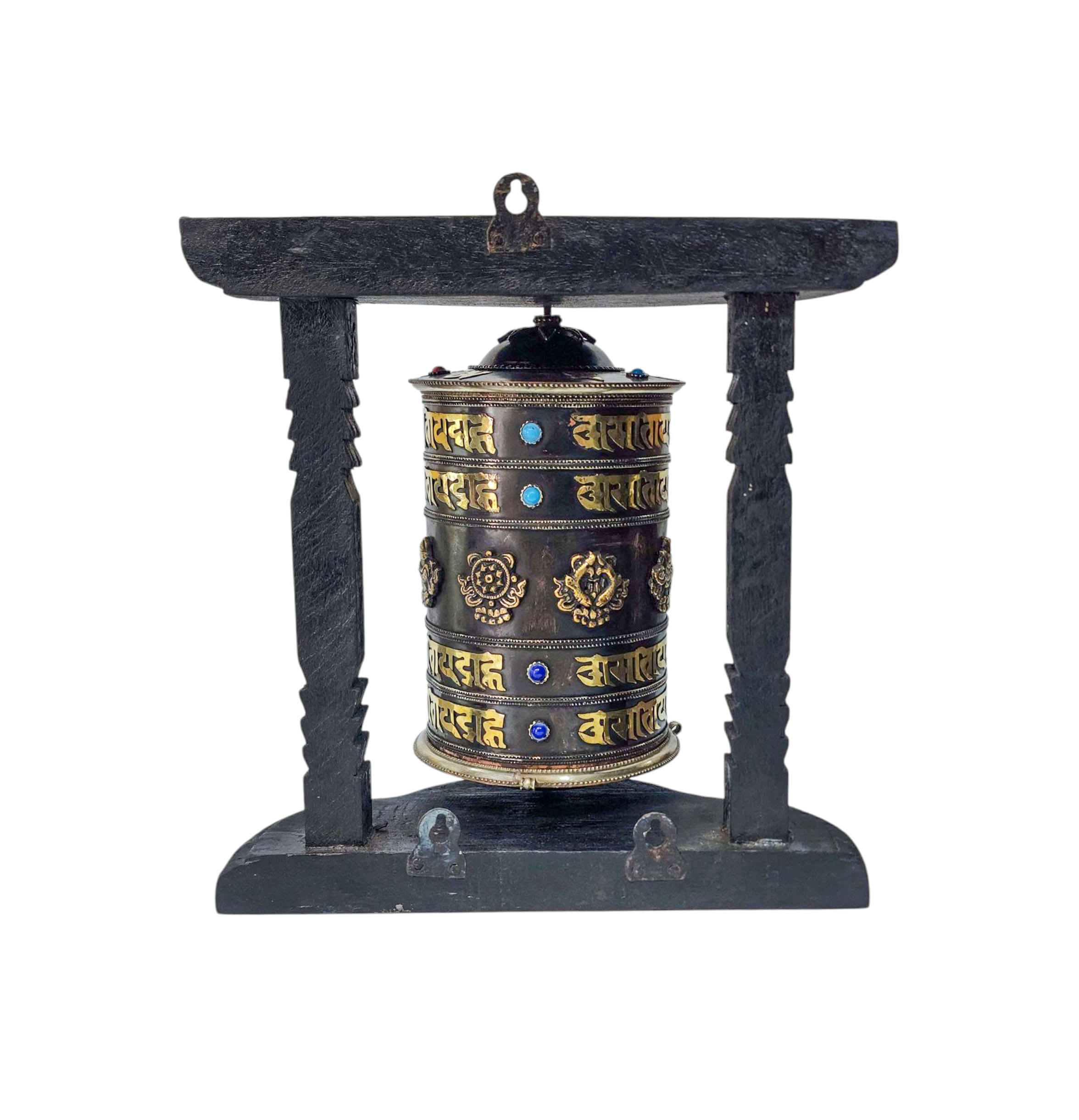 Buddhist Handmade Wall Prayer Wheel <span Style=
