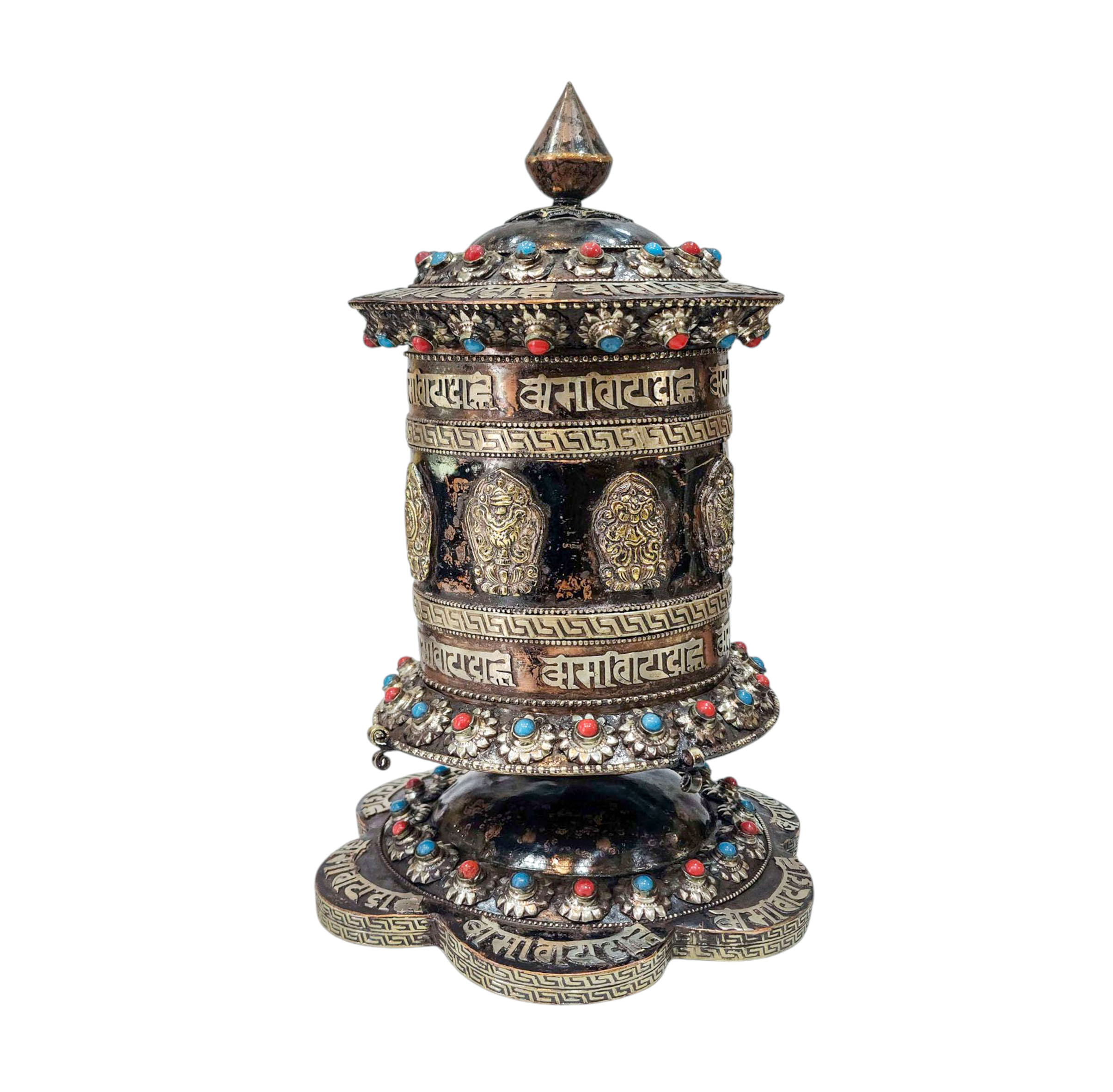 Buddhist Handmade Prayer Wheel <span Style=