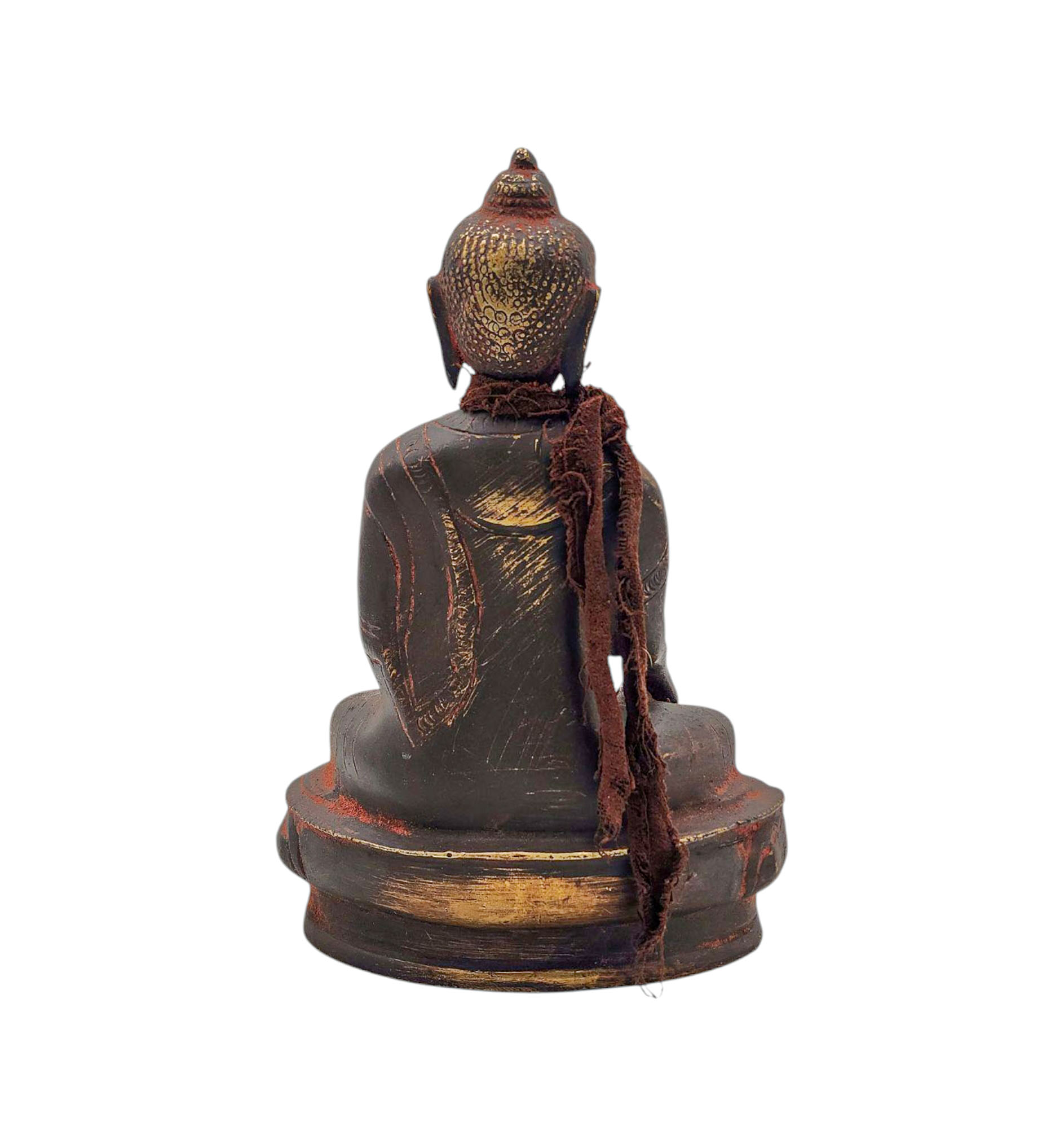shakyamuni Buddha, Buddhist Miniature Statue, antique Finishing