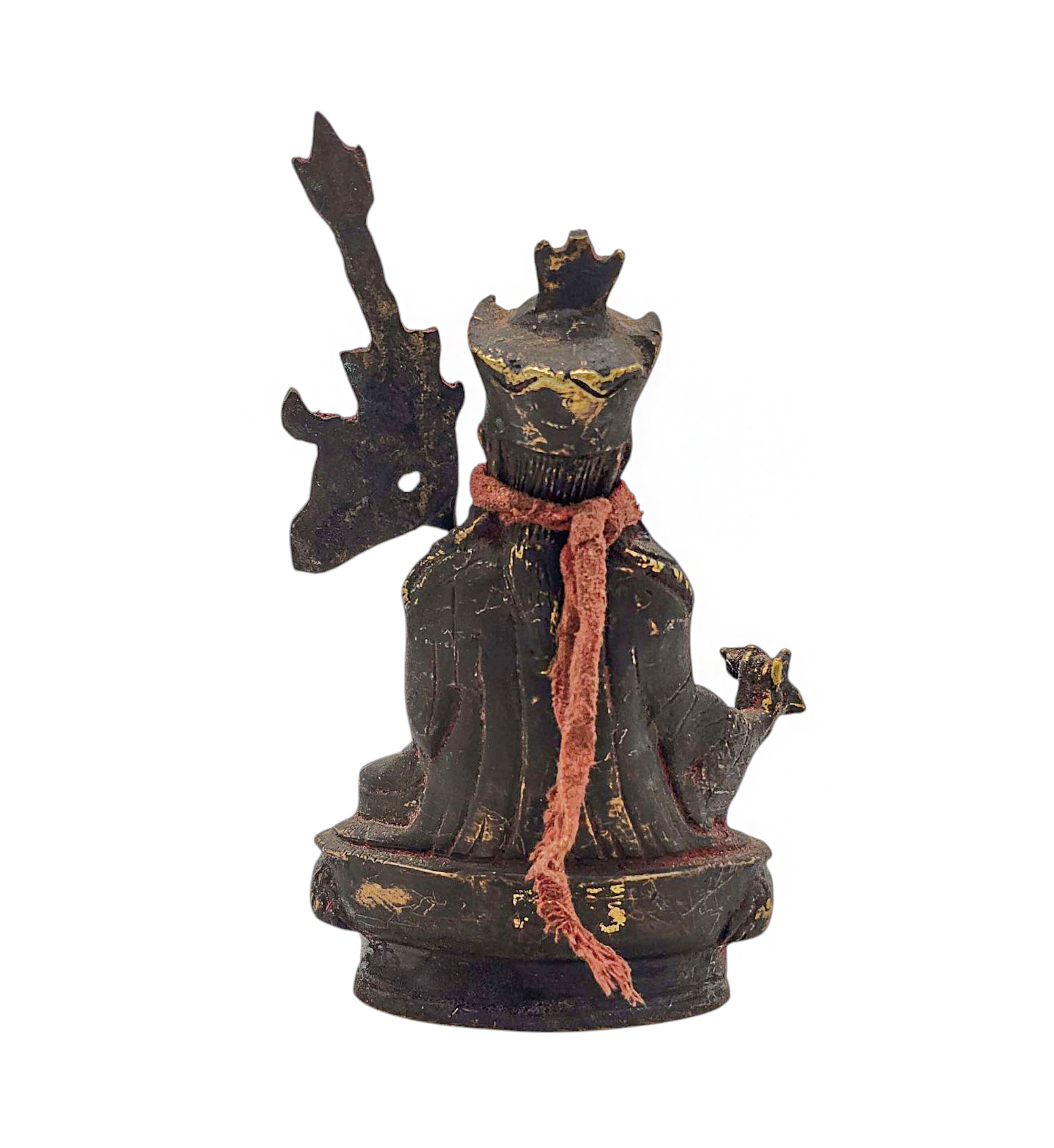 padmasambhava, Buddhist Miniature Statue, antique Finishing