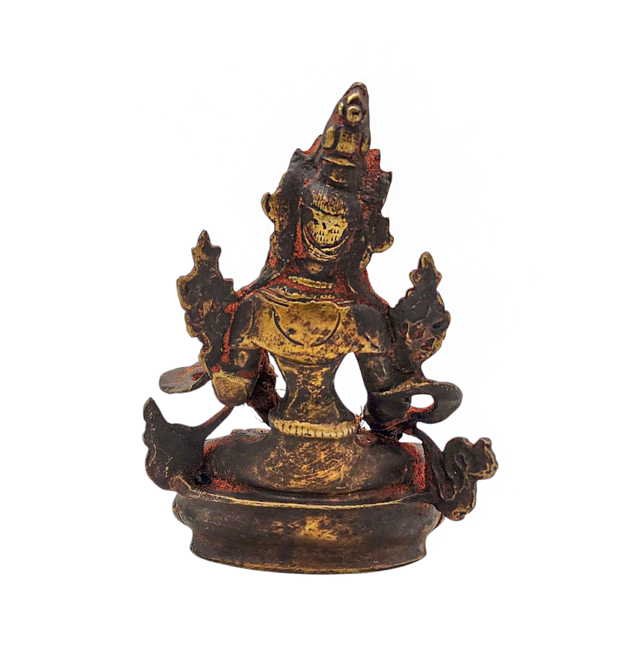 white Tara, Buddhist Miniature Statue, antique Finishing