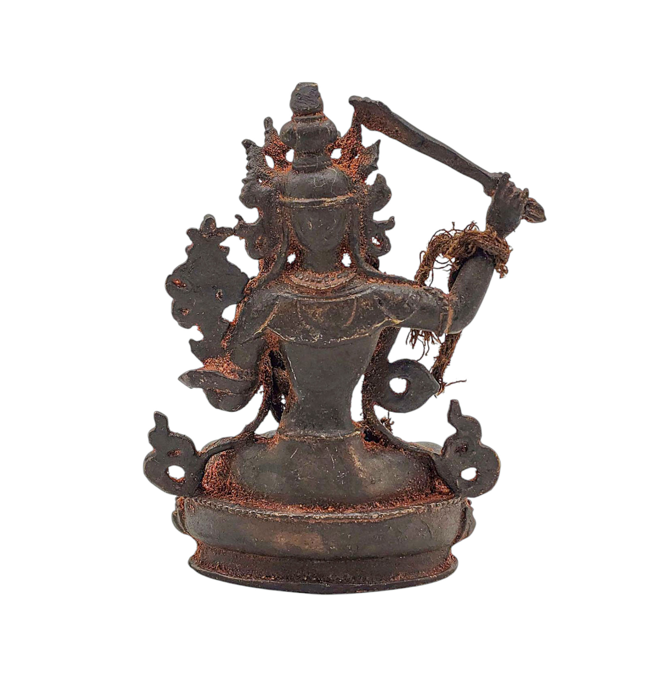 manjushri, Buddhist Miniature Statue, antique Finishing