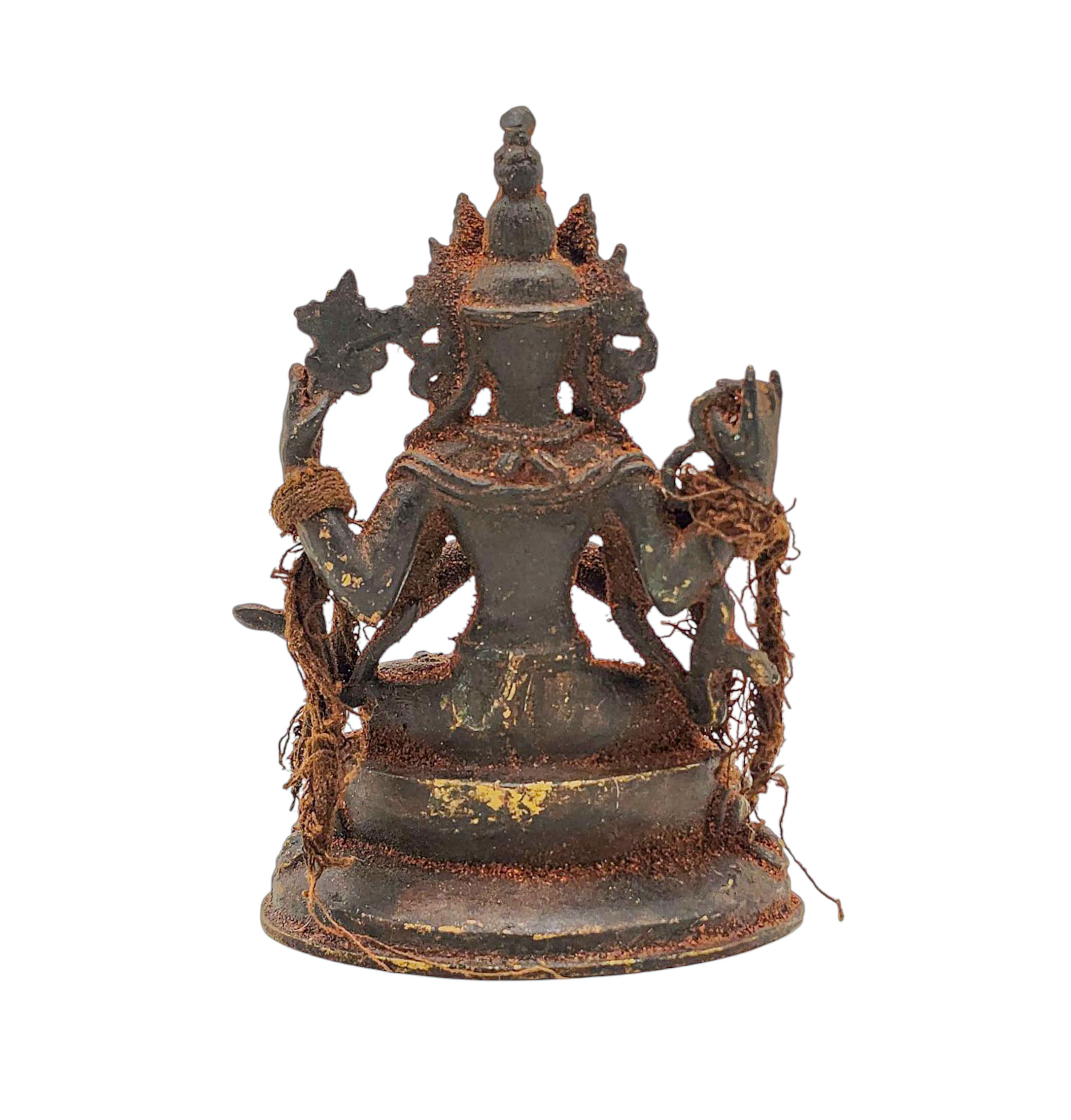 chenrezig, Buddhist Miniature Statue, antique Finishing
