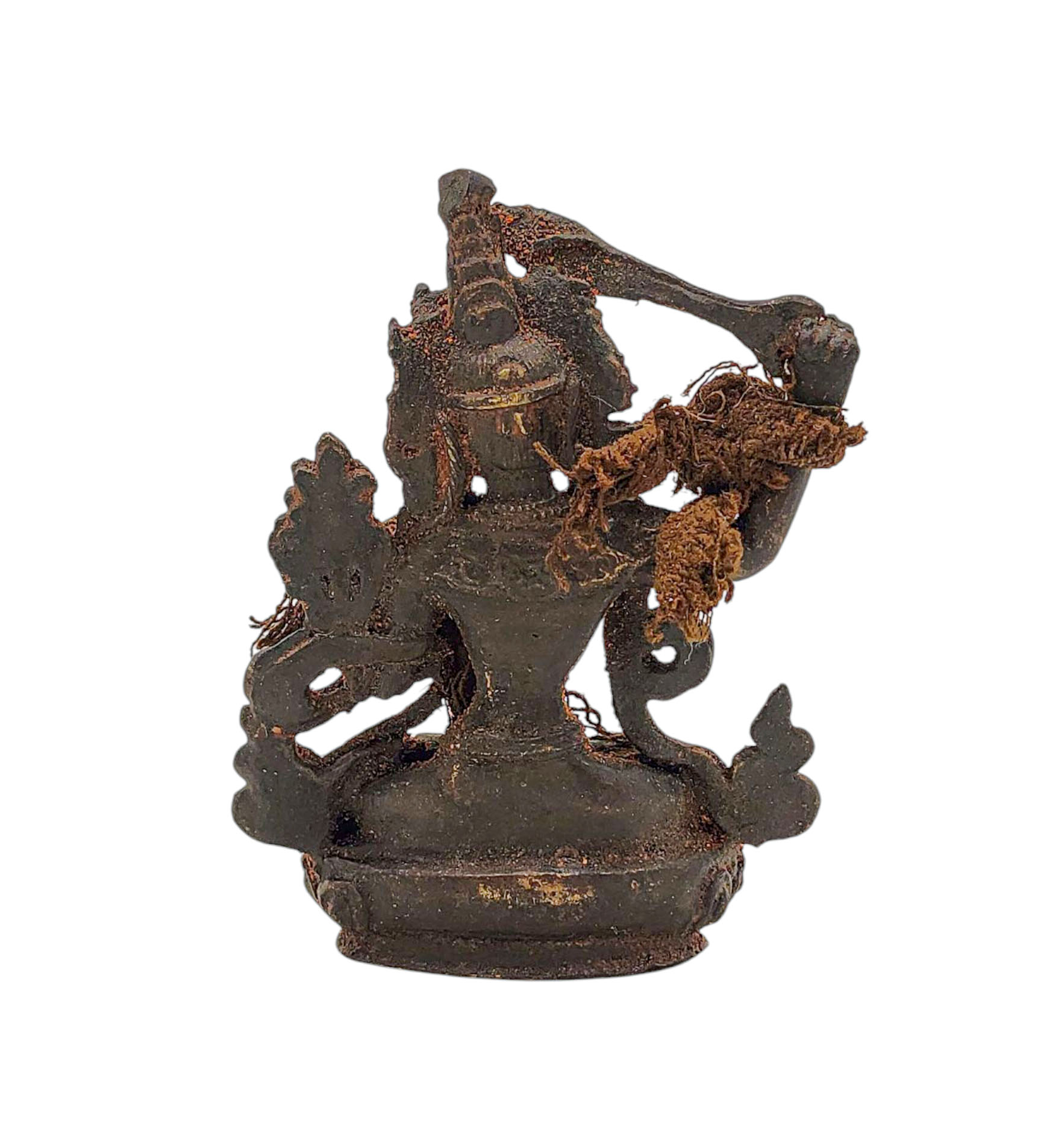 manjushri, Buddhist Miniature Statue, antique Finishing