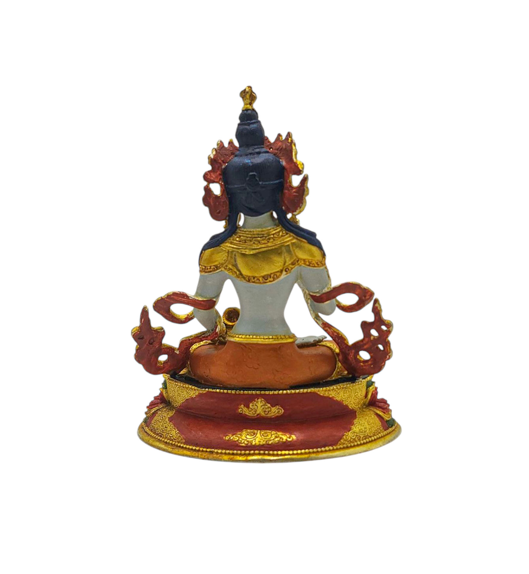 vajrasattva Buddhist Miniature Statue, thangka Color Finishing