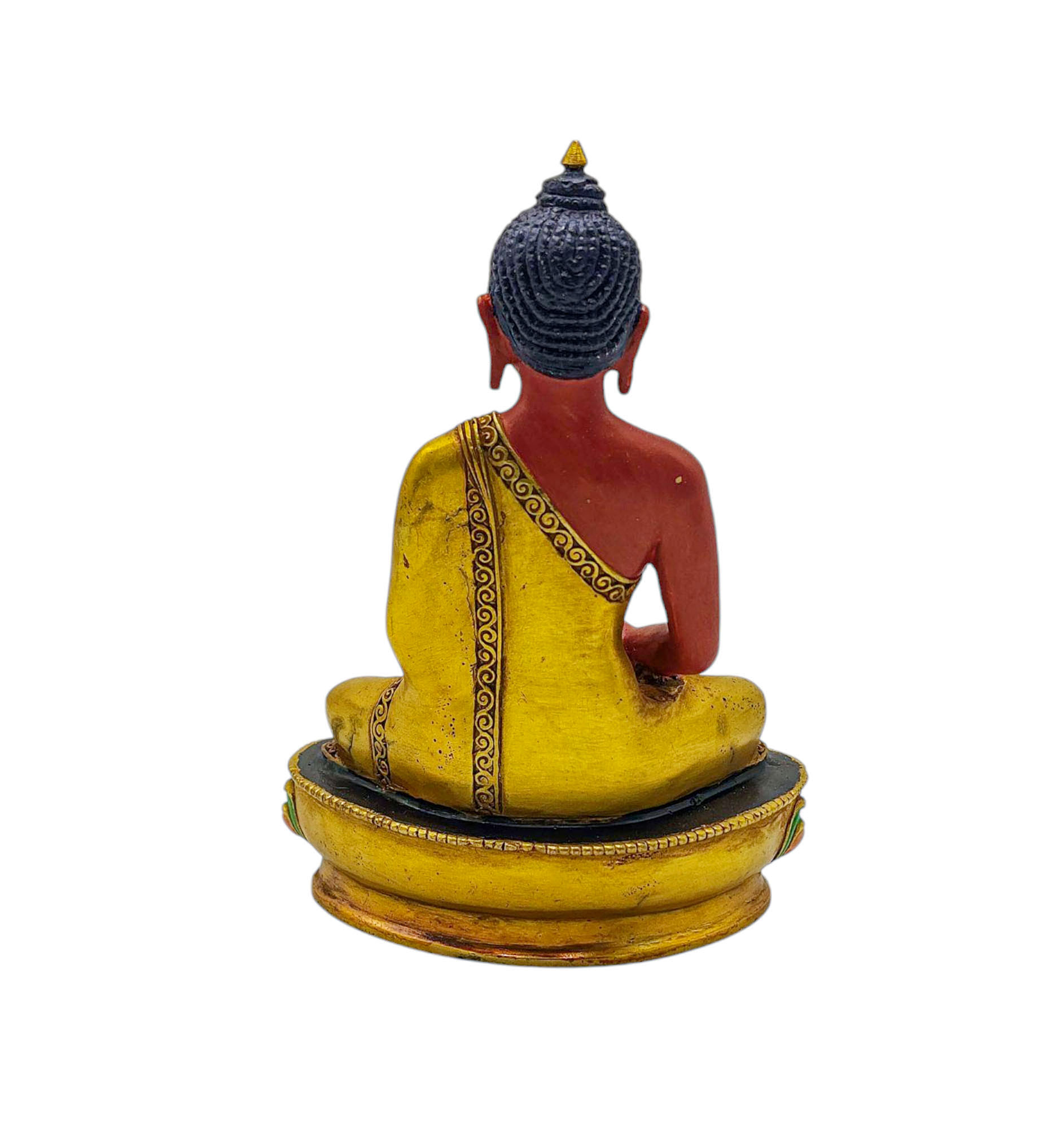 amitabha Buddha, Buddhist Miniature Statue, thangka Color Finishing, face Painted