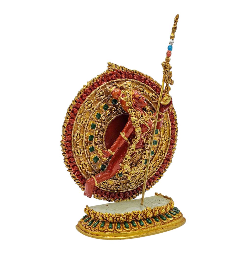akash Yogini, Buddhist Miniature Statue, thangka Color Finishing