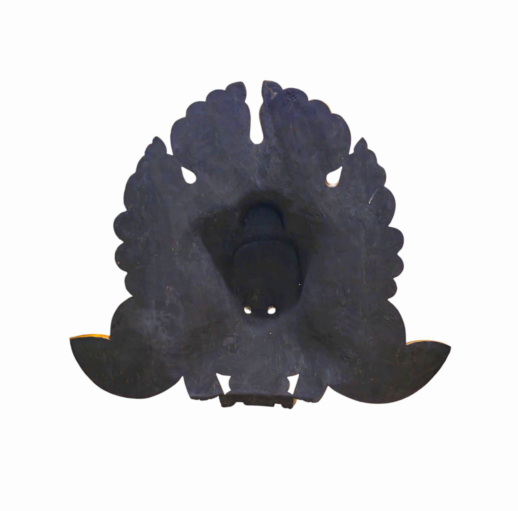 cheppu, Buddhist Handmade Wooden Mask, Wall Hanging, thangka Color Finishing, Poplar Wood