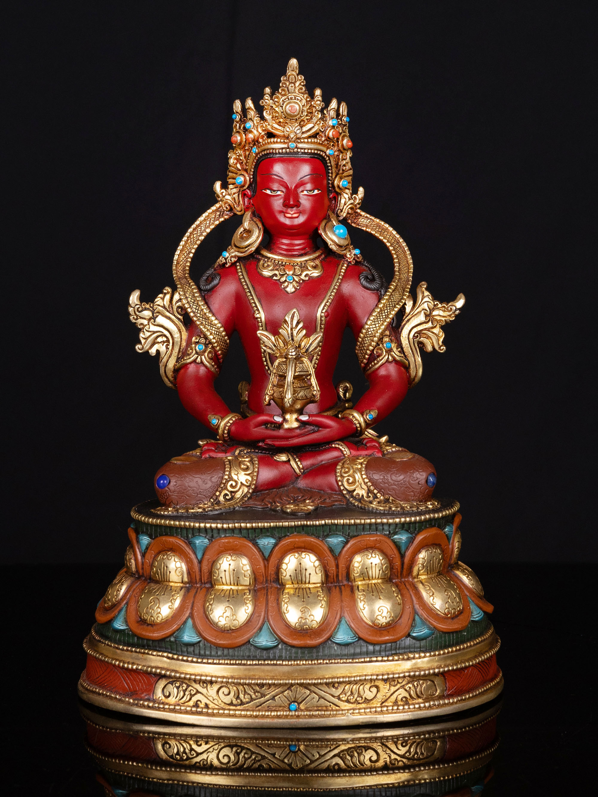 [aparimita], Buddhist Handmade Statue, [thangka Color Finishing], [stone Setting]