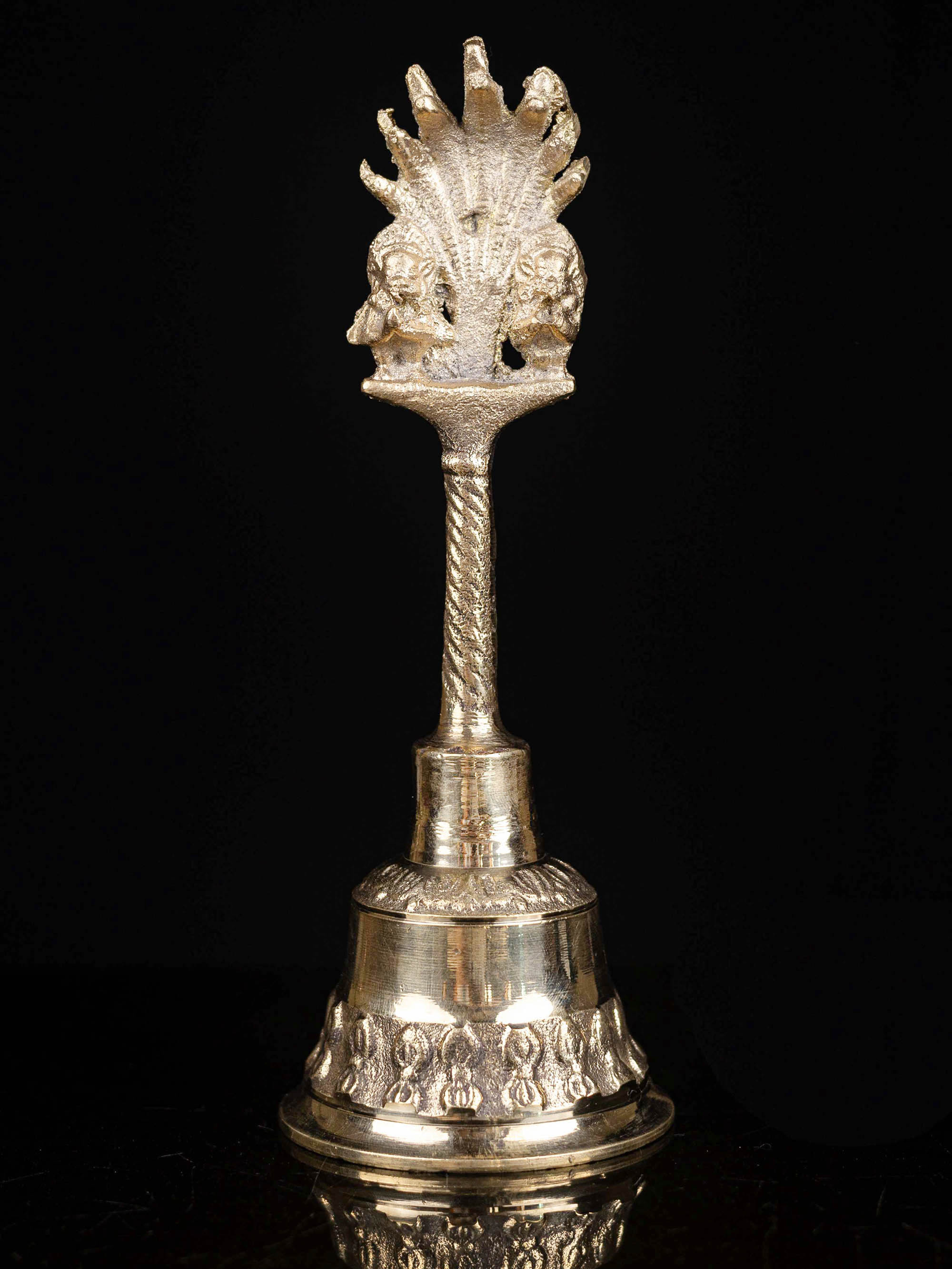 [bell], [nepali], Ritual Item, With [vishnu] On Top Handle