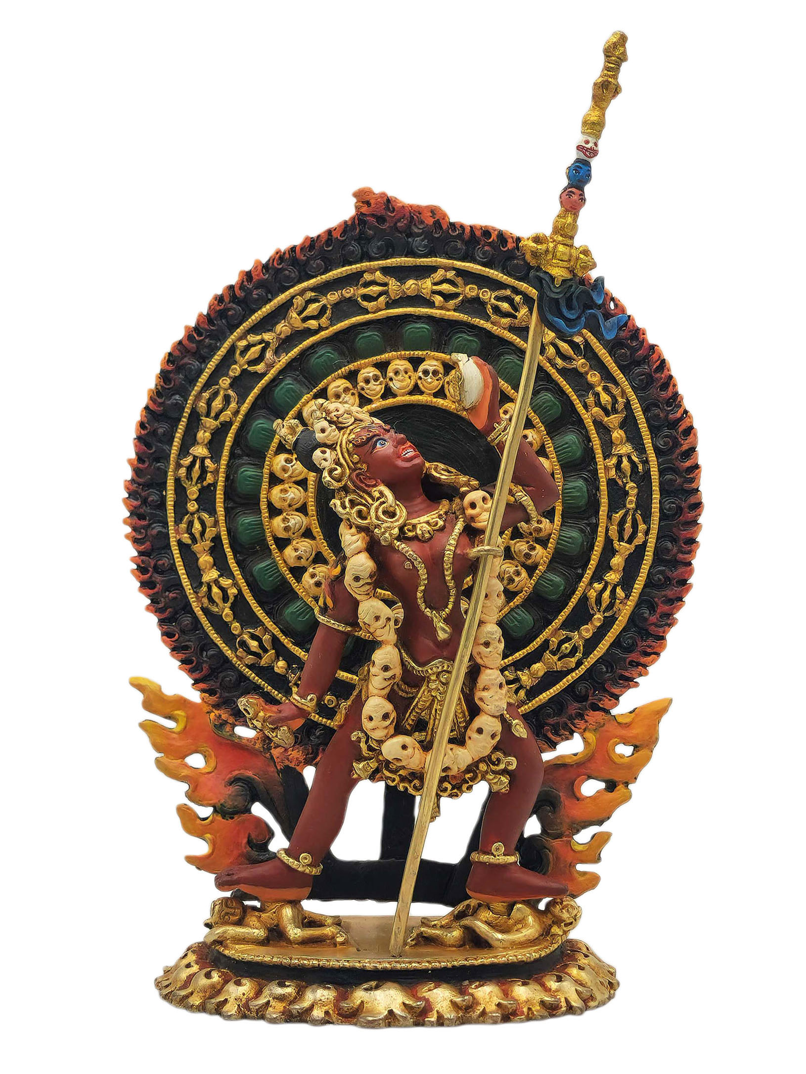 [vajrayogini], Buddhist Miniature Statue, [thangka Color Finishing]