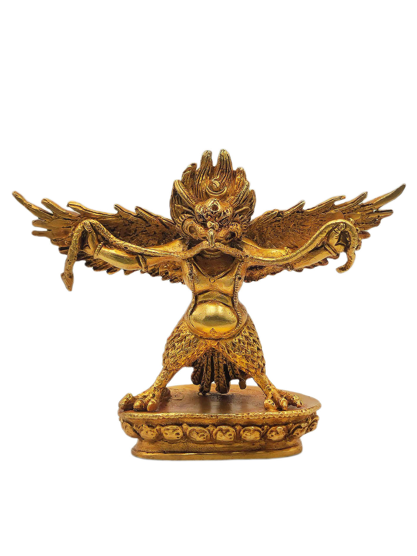 [garuda], Buddhist Miniature Statue, [full Gold Plated]