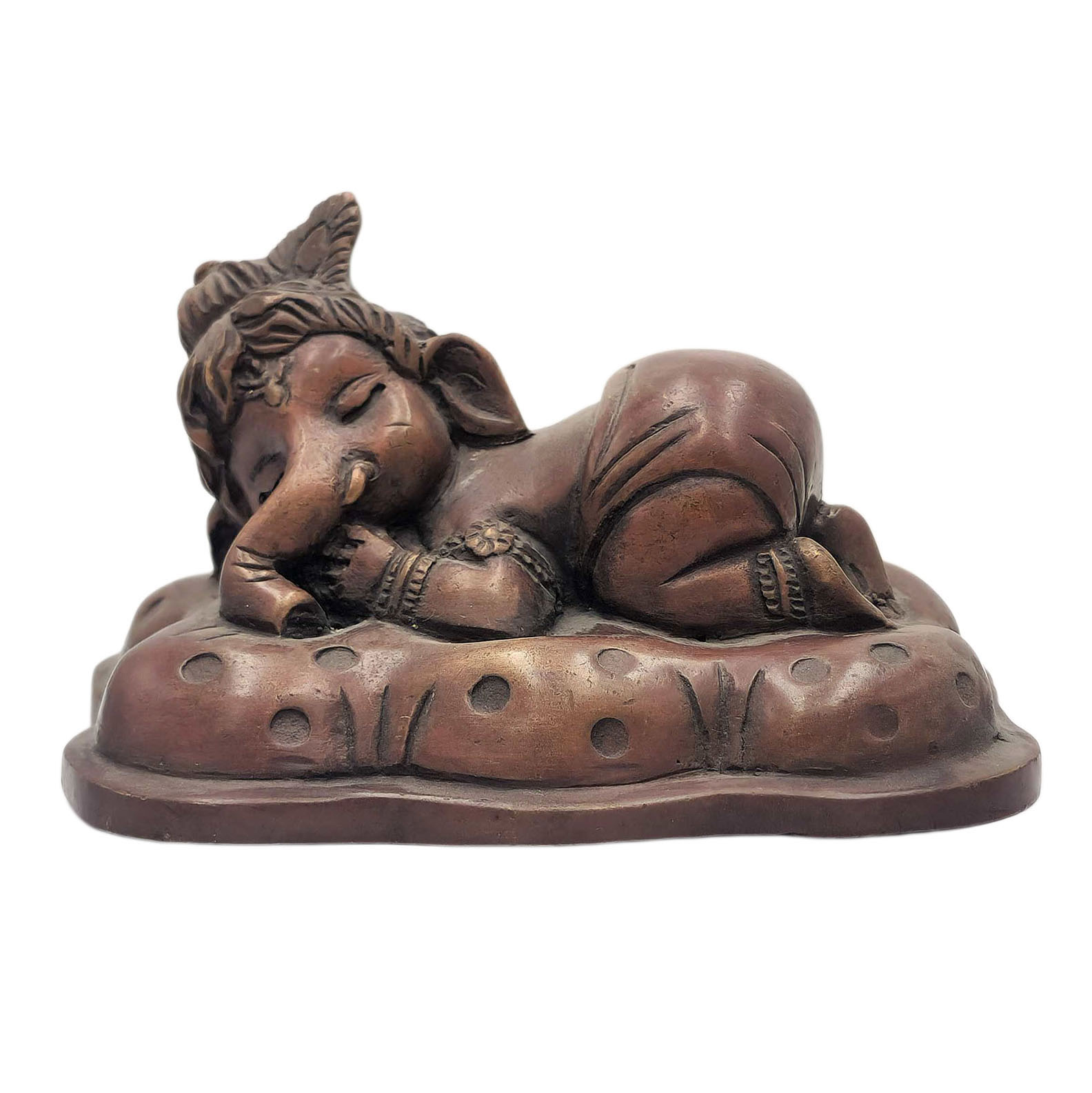 [bal Ganesh], Buddhist Miniature Statue, [chocolate Oxidized]