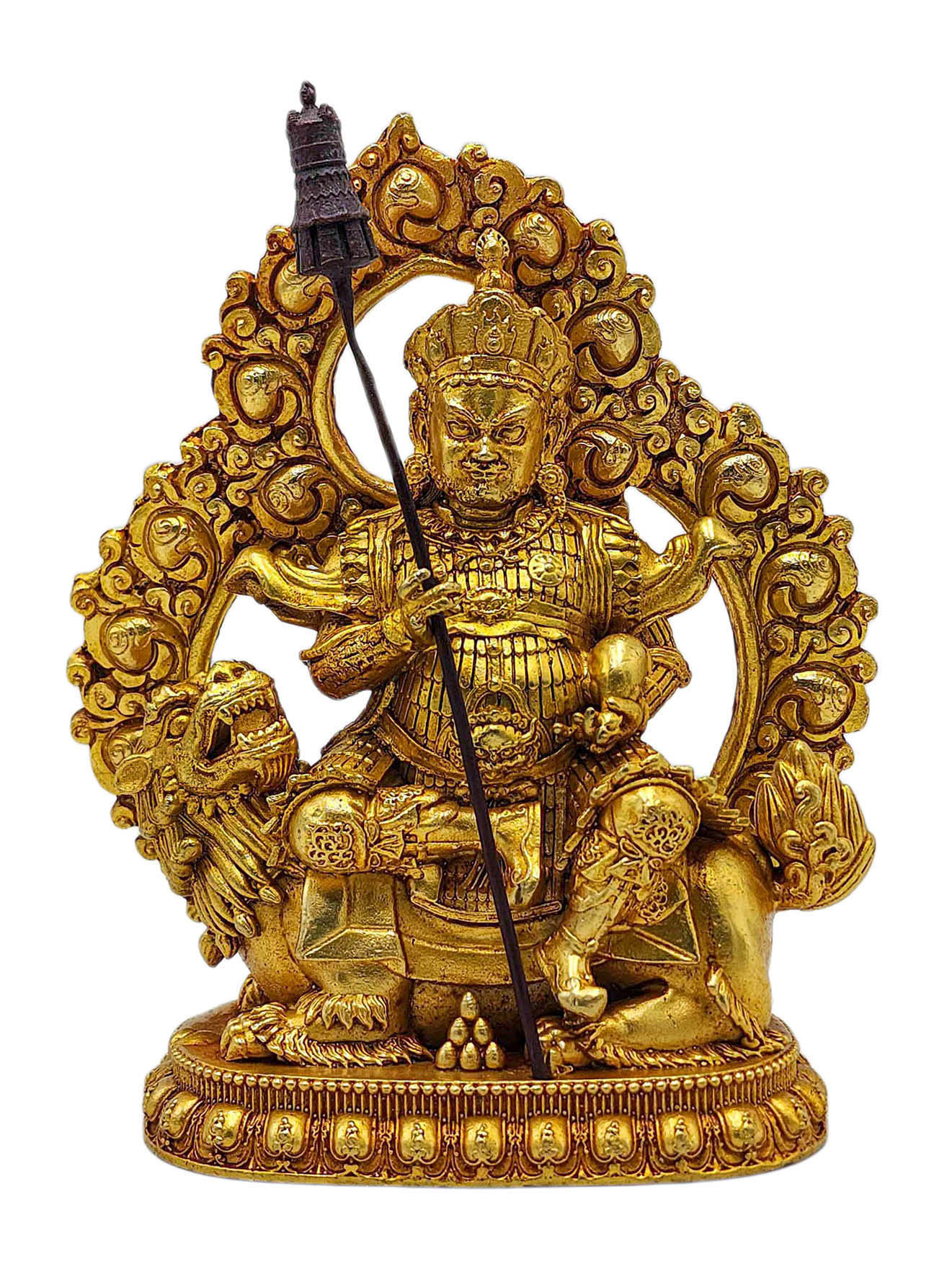 [jambhala: Namtose], Buddhist Miniature Statue, [gold Plated]