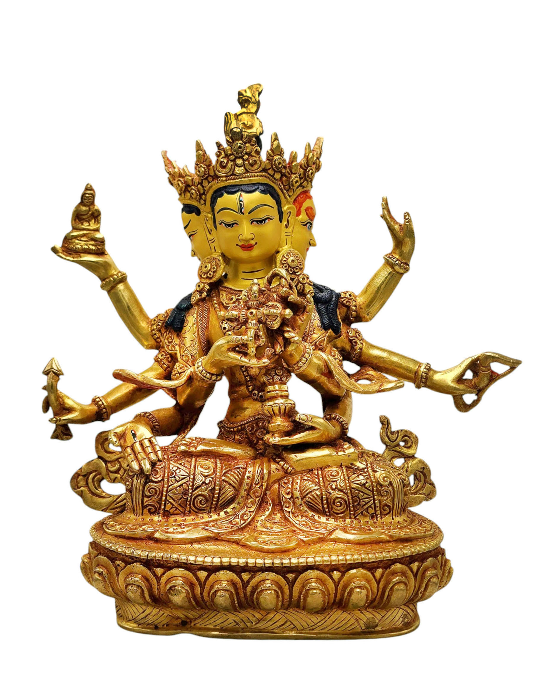 [namgyalma], Buddhist Handmade Statue, [full Gold Plated], [face Painted]