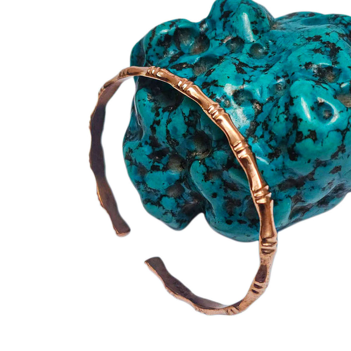 Brass Bracelet Bamboo Design