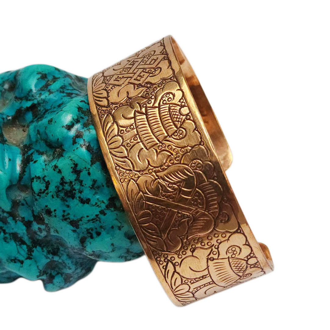 Brass Bracelet With [ashtamangala]