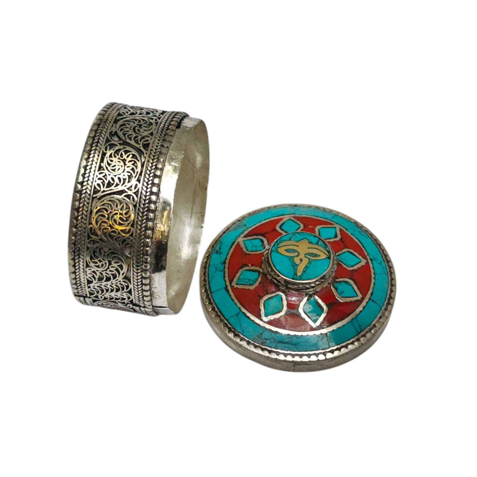 [jewelery Box] With Buddha Eye Design, [stone Setting]