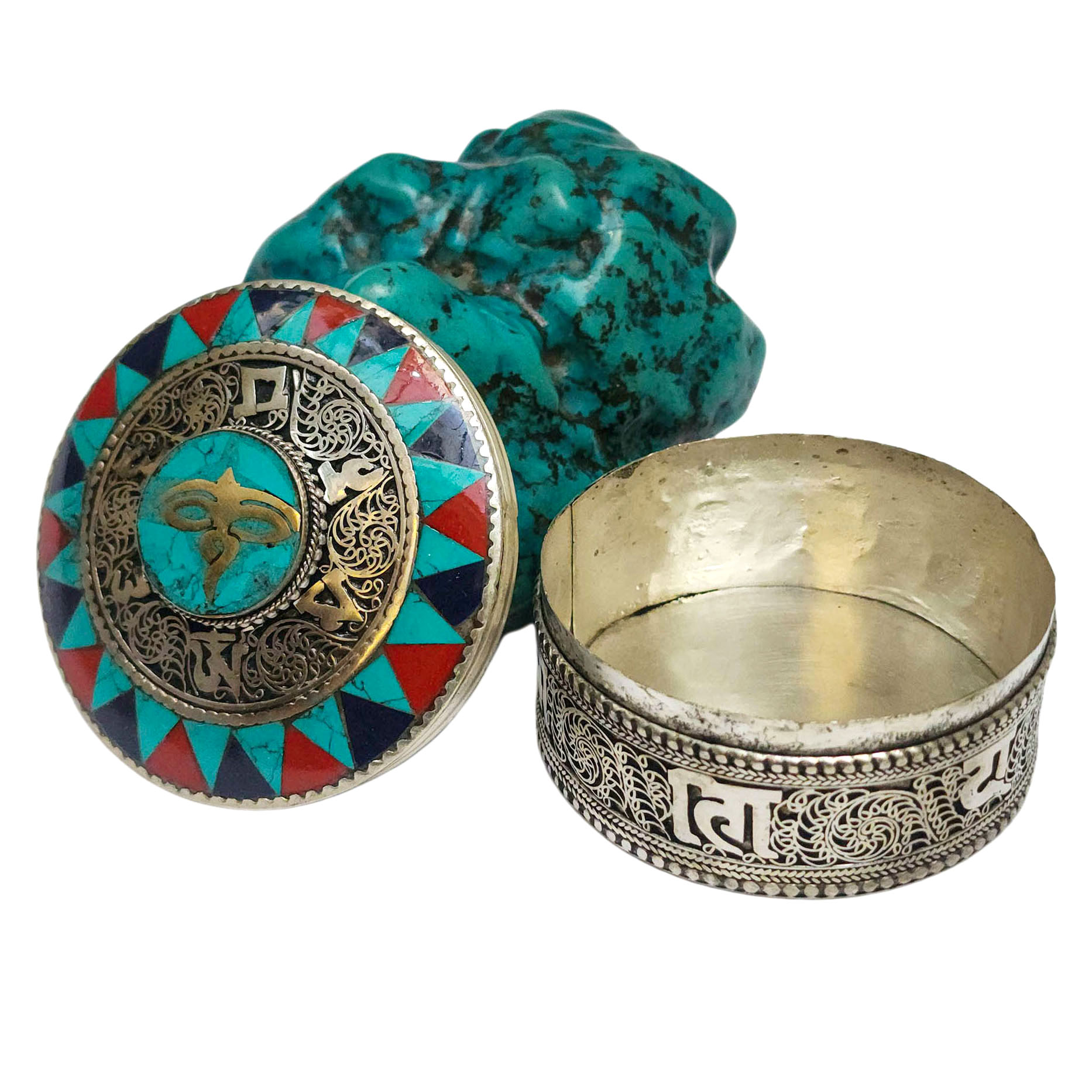 [jewelery Box] With Buddha Eye Design, [stone Setting]