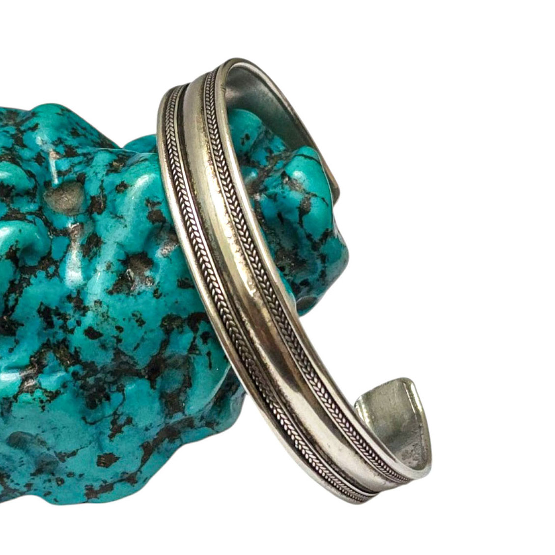 [metal Bracelet] With [silver Duoble Line] Design