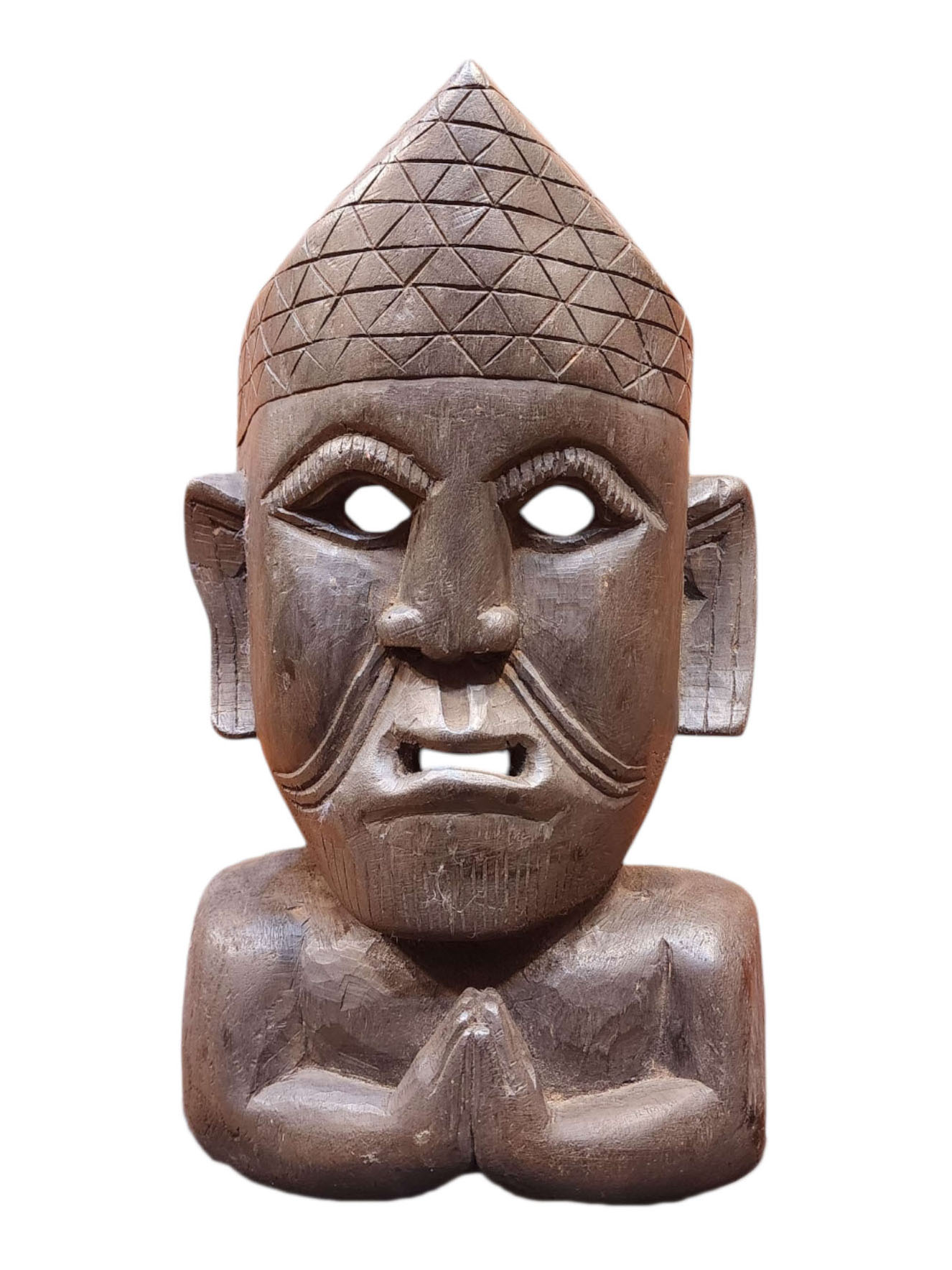 Buddhist Wooden [tribal Mask], [poplar Wood]