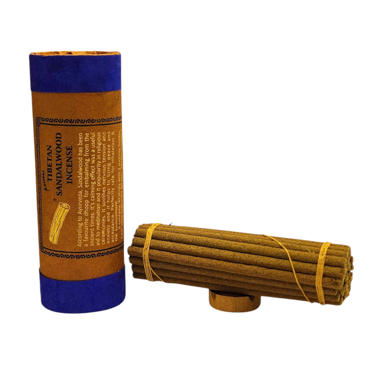 [tibetan Sandle Wood] Tibetan Herbal Incense, [30 Sticks], [incense Holder]