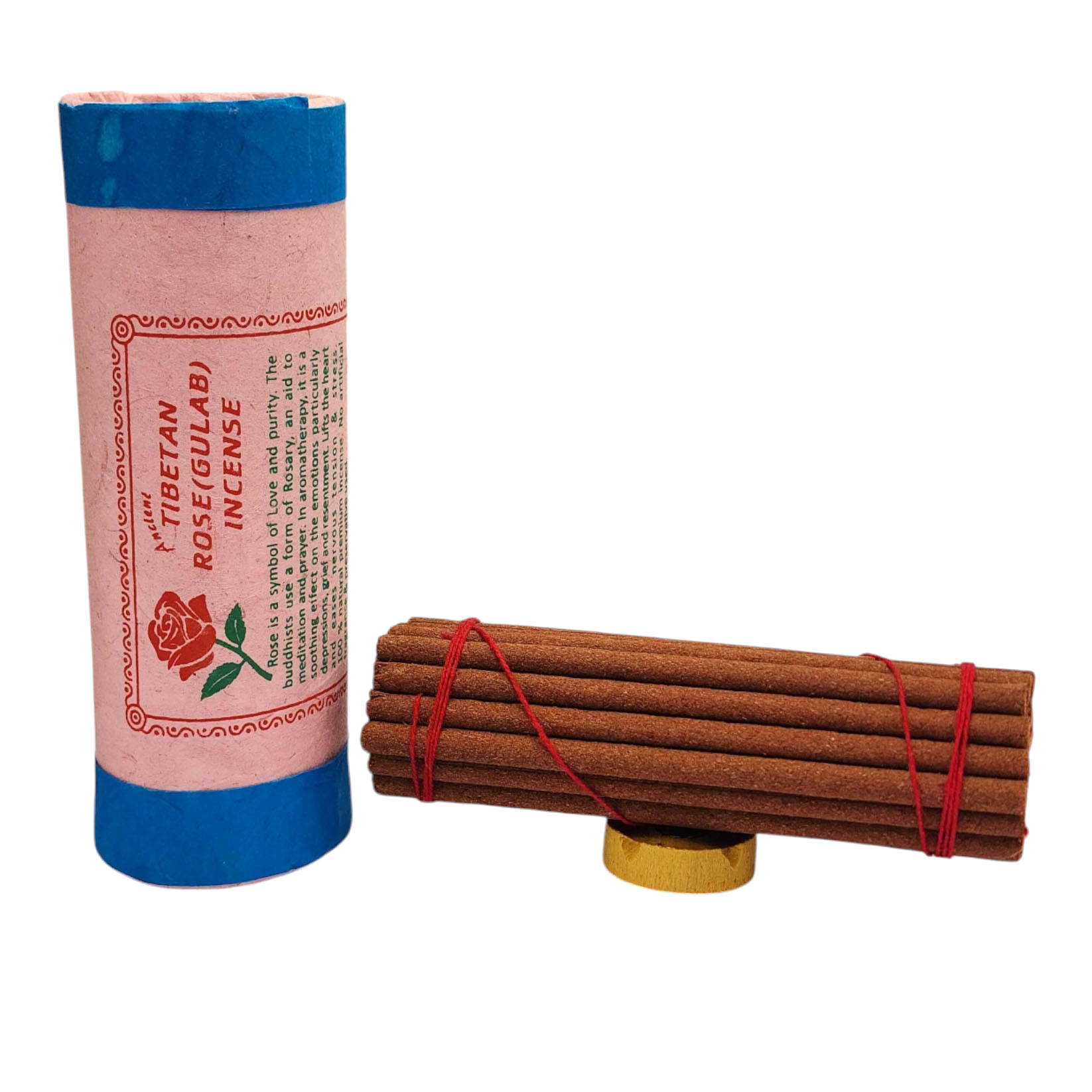 [tibetan Rose] (gulab) Tibetan Herbal Incense, [30 Sticks], [incense Holder]