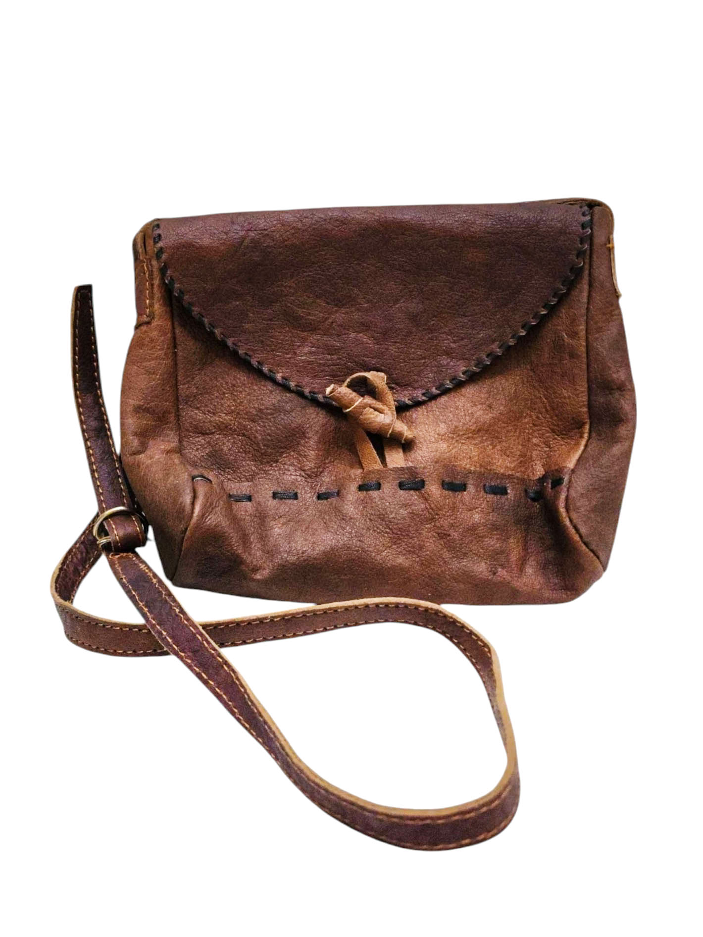 Himalayan Yak Leather Office Shoulder Bag [1 Pockets], With [hook Lock]