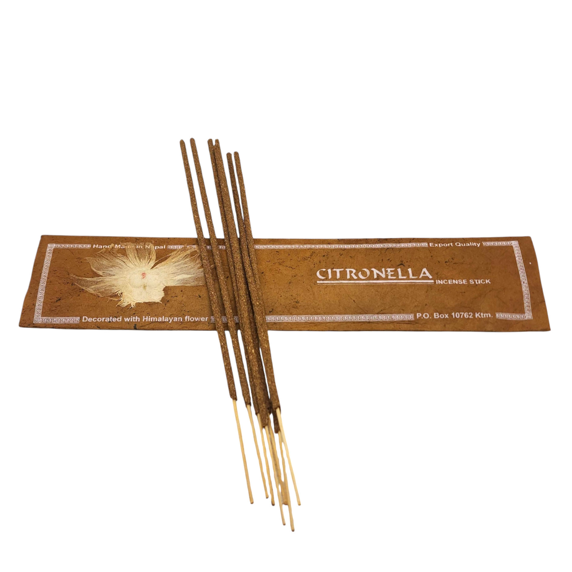 Citronella Ritual Incense Stick, [15 Stick], [high Quality], Made In Nepal