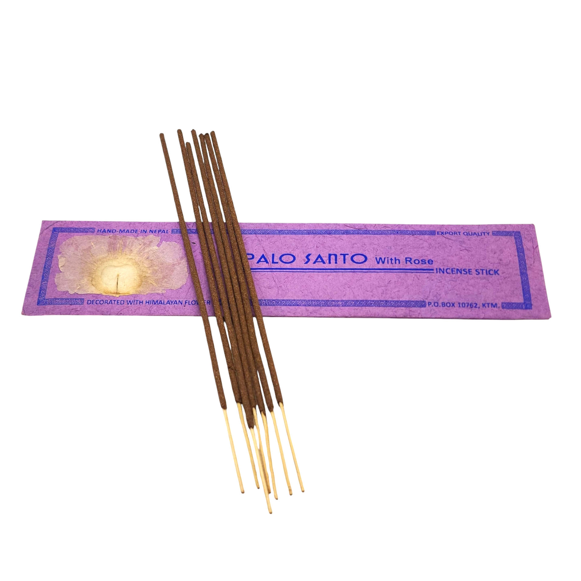 Palosanto With Rose Ritual Incense Stick, [15 Stick], [high Quality], Made In Nepal