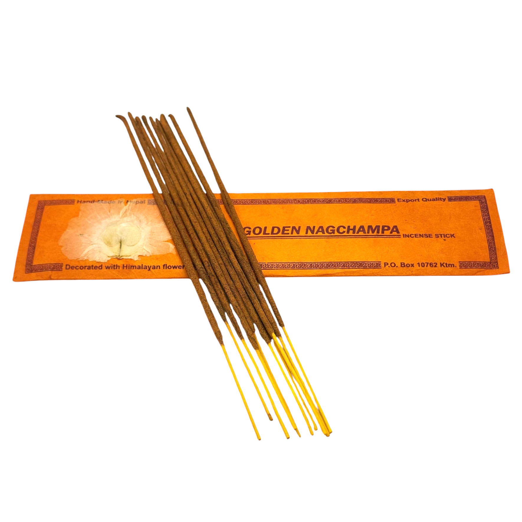 Golden Nagchamparitual Incense Stick, [15 Stick], [high Quality], Made In Nepal