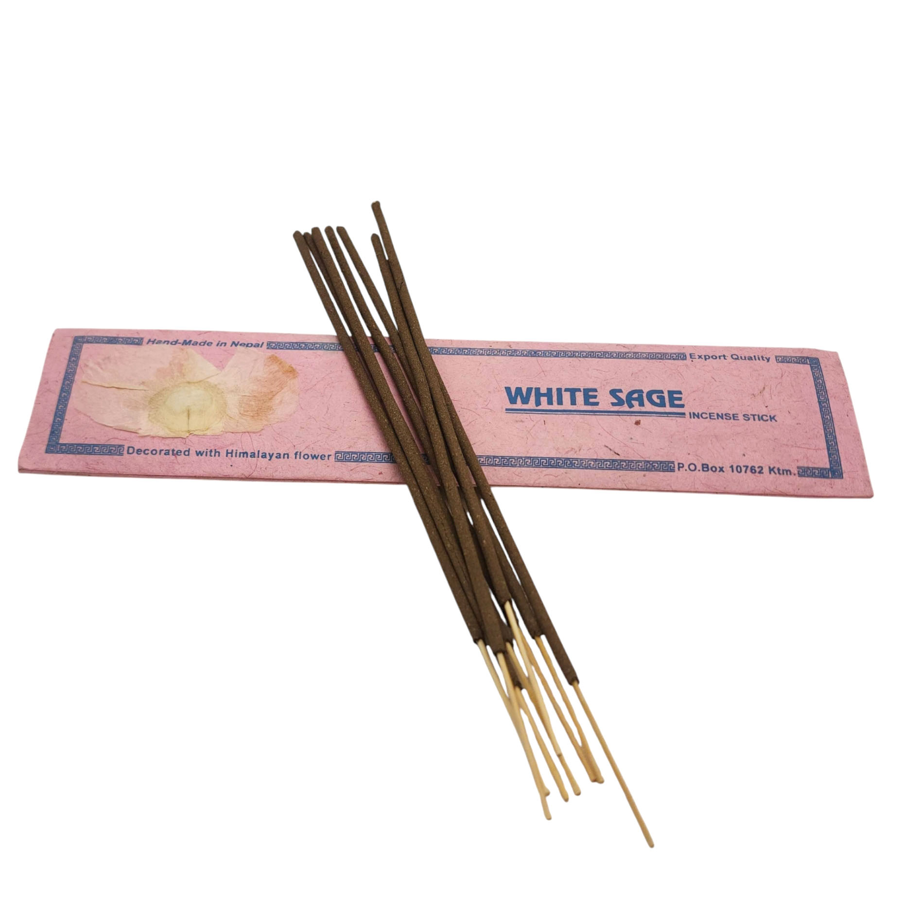 White Sage Ritual Incense Stick, [15 Stick], [high Quality], Made In Nepal