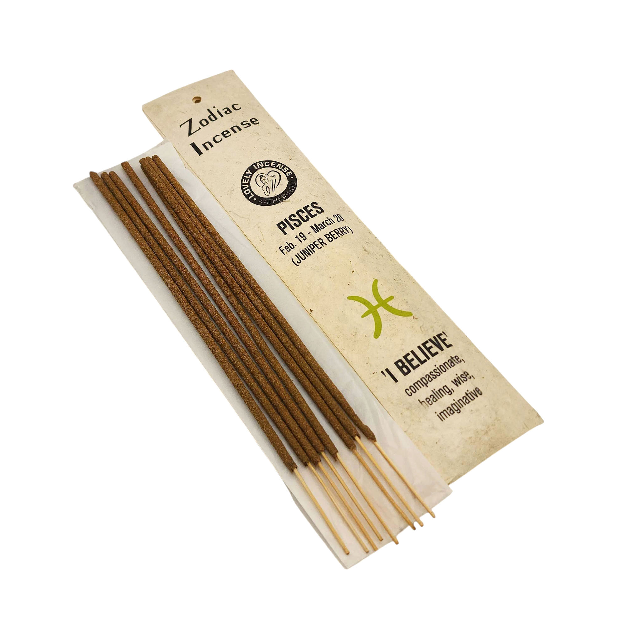 Zodiac Incense Pisces Ritual Incense Stick, [15 Stick], [high Quality], Made In Nepal