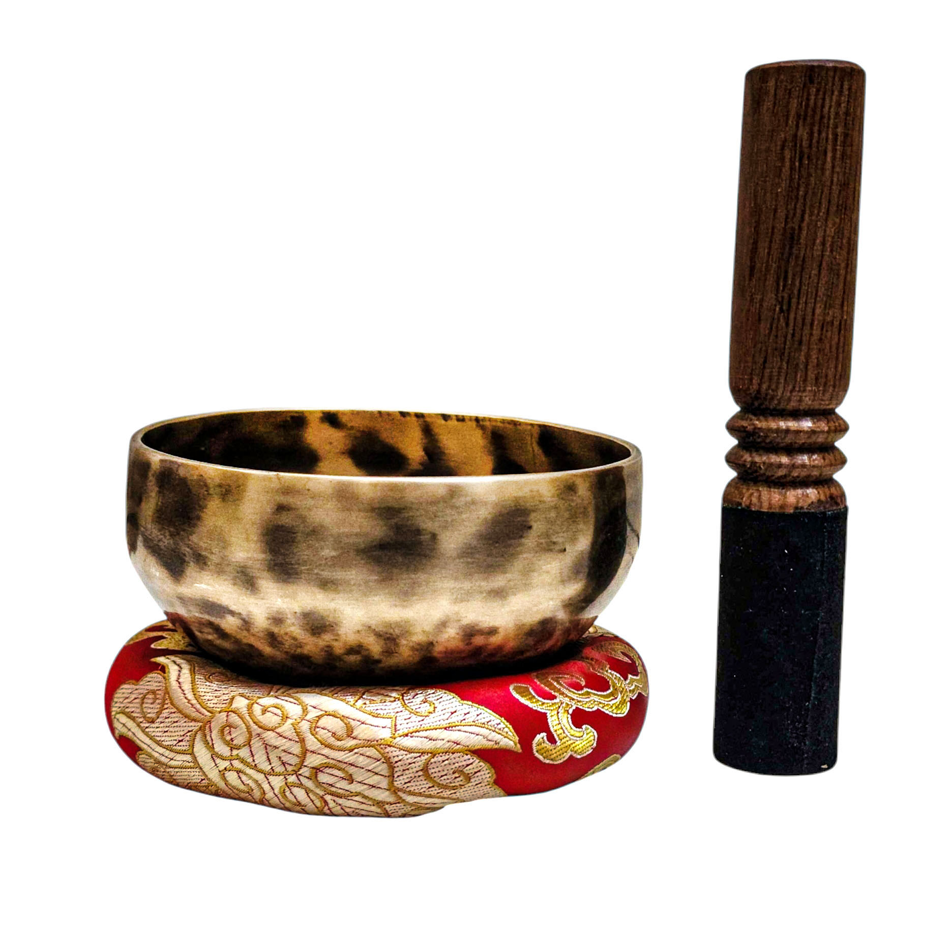 Jambati Singing Bowl, [tiger Antique], Buddhist Hand Beaten, Antique Finishing, [select Accessories], [select Accessories]