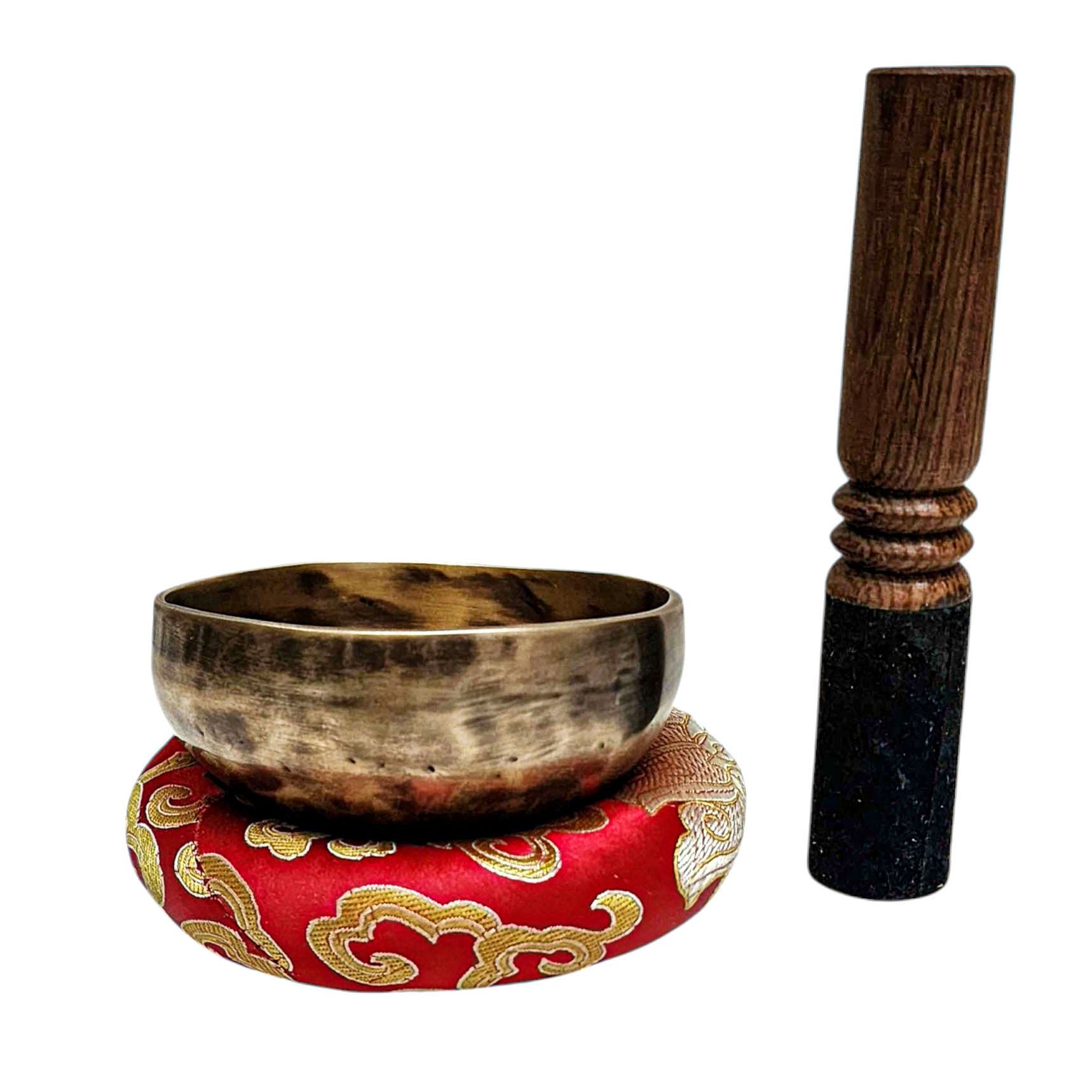 Jambati Singing Bowl, [tiger Antique], Buddhist Hand Beaten, Antique Finishing, [select Accessories], [select Accessories]