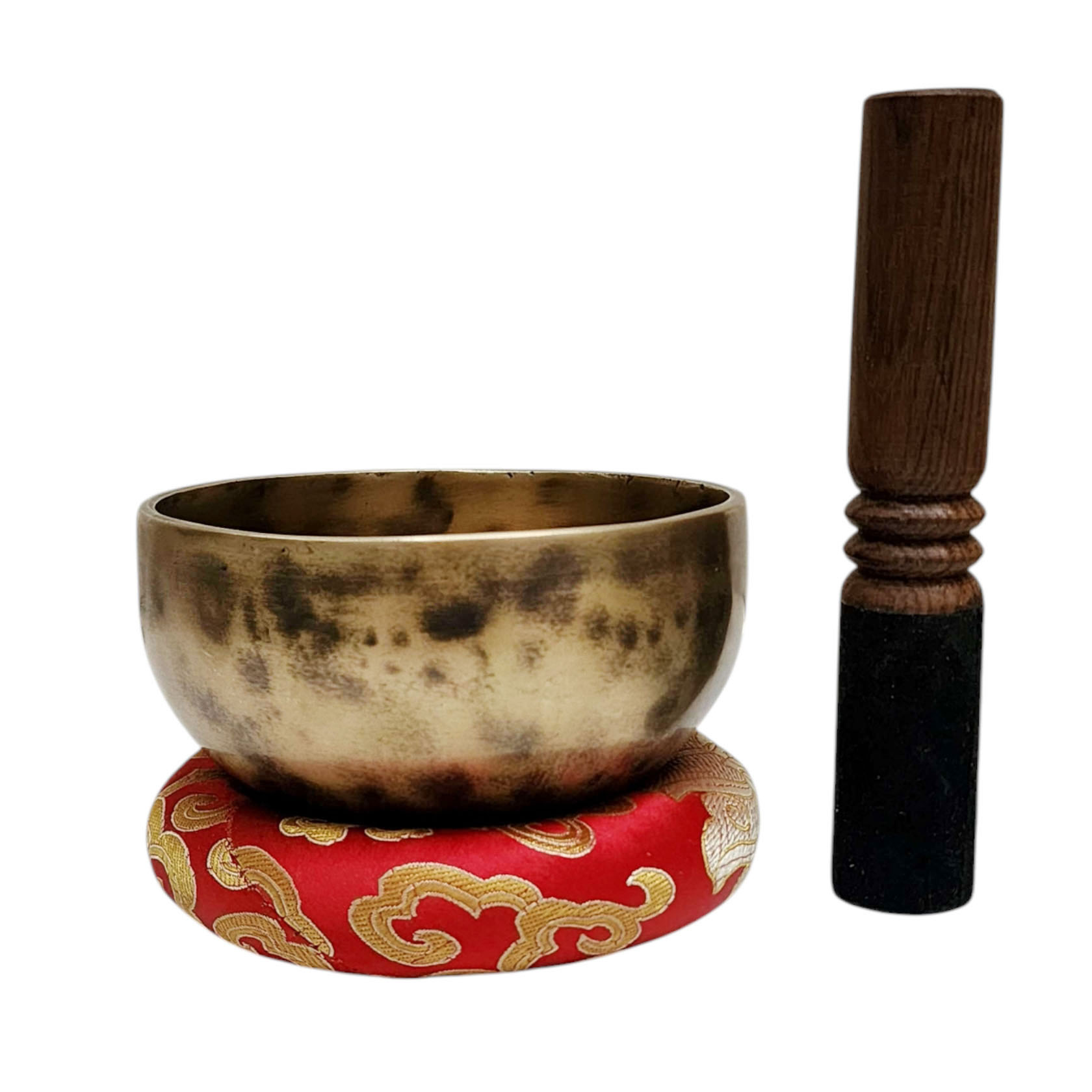 Jambati Singing Bowl, [tiger Antique], Buddhist Hand Beaten, Antique Finishing, [select Accessories], [select Accessories]