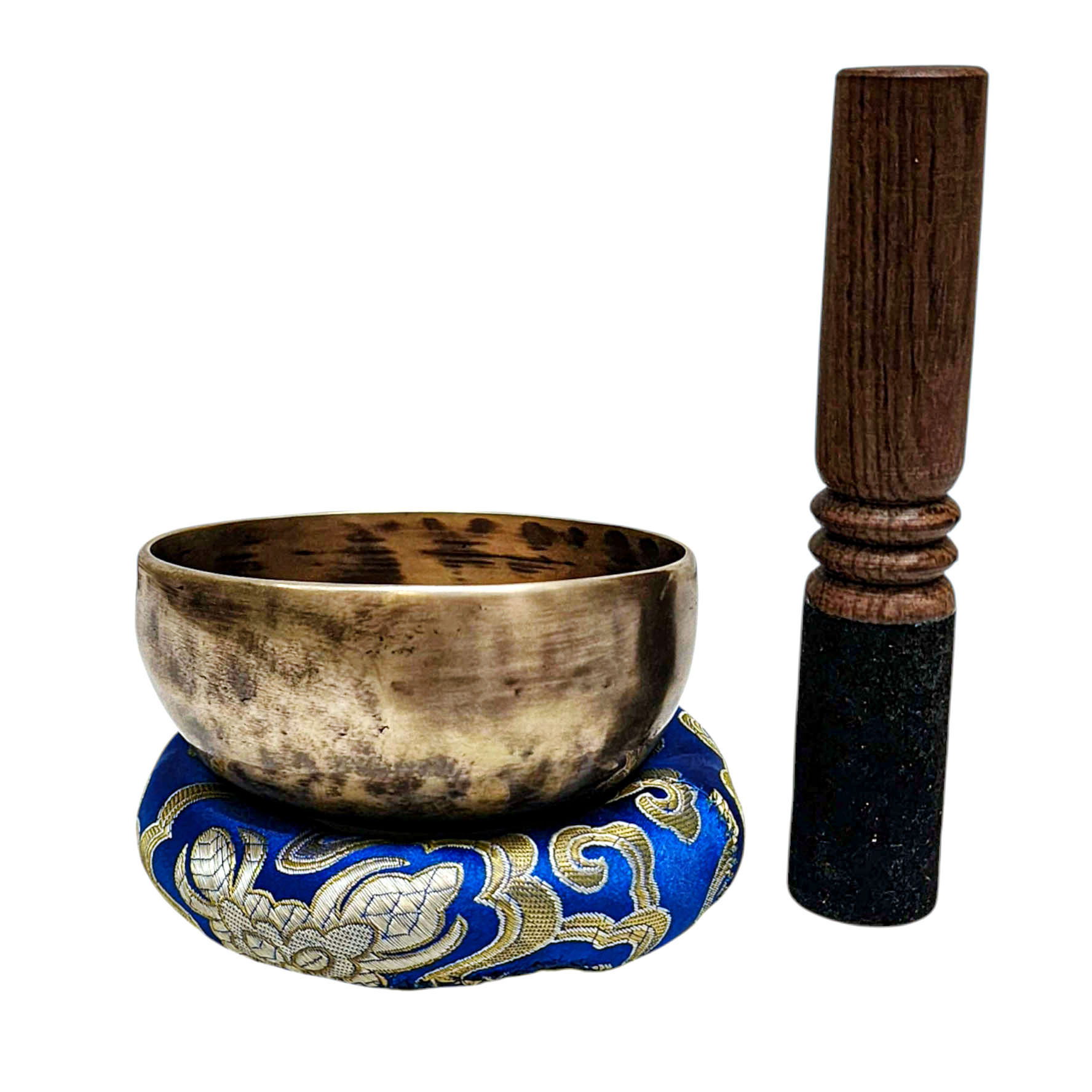 Jambati Singing Bowl, [tiger Antique], Buddhist Hand Beaten, Antique Finishing, [select Accessories], [select Accessories]