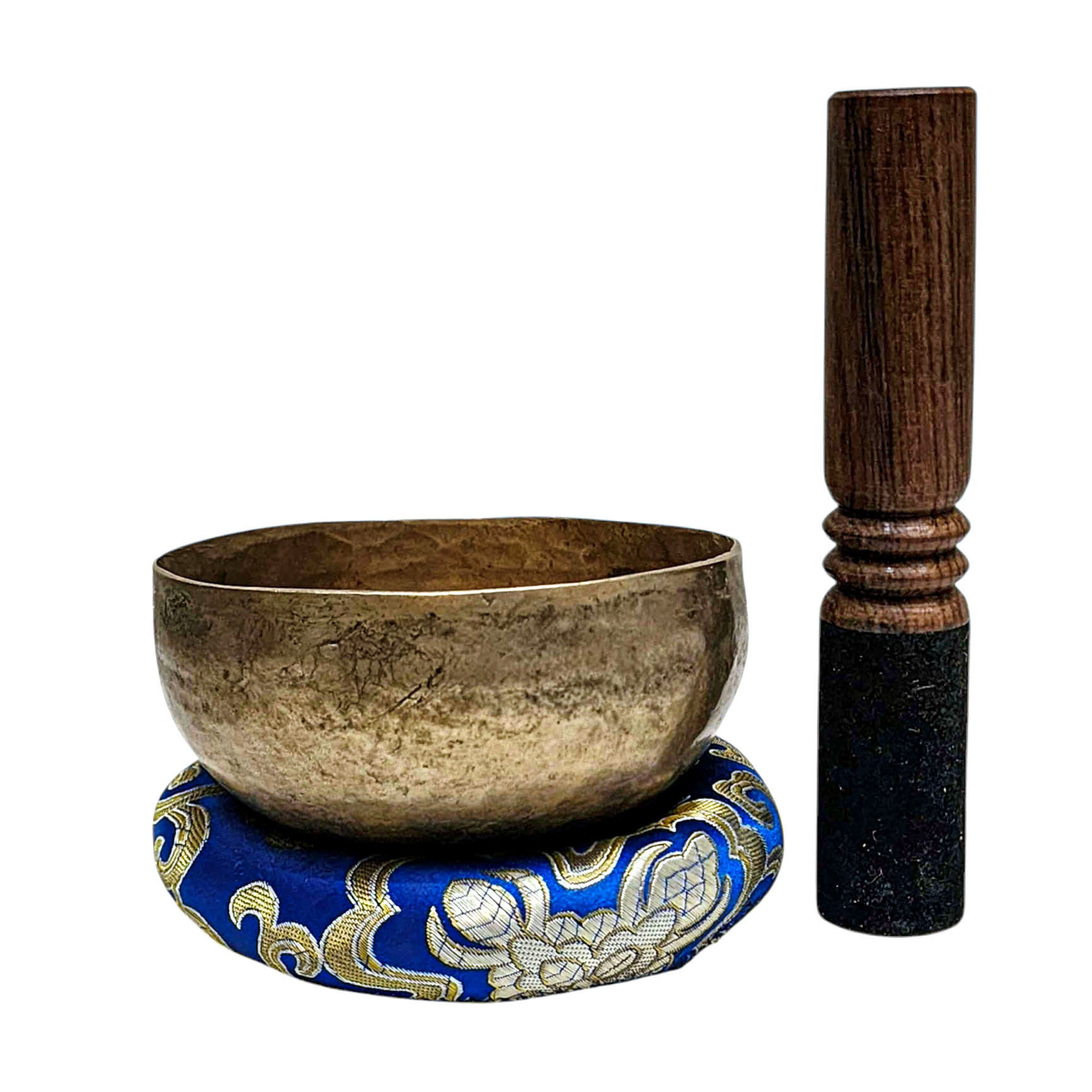 [rare Find], [kopre], Buddhist Hand Beaten Singing Bowl, Antique Finishing, [select Accessories]