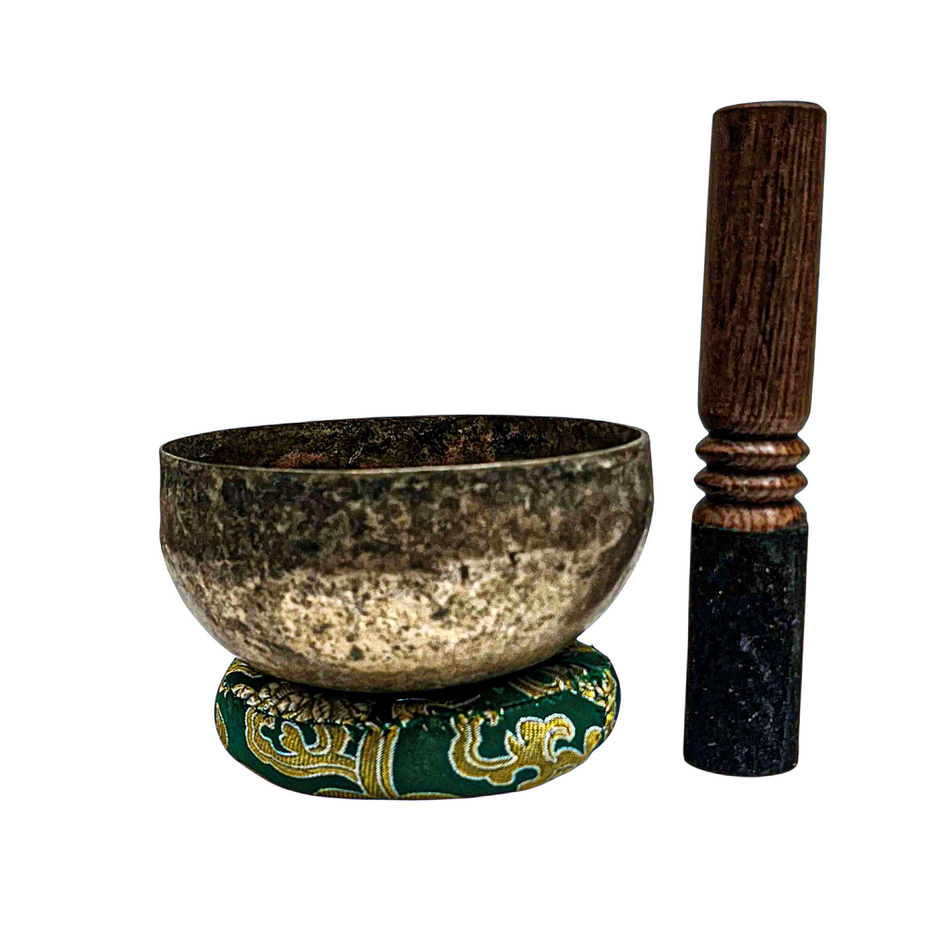 [rare Find], [kopre], Buddhist Hand Beaten Singing Bowl, Antique Finishing, [select Accessories]