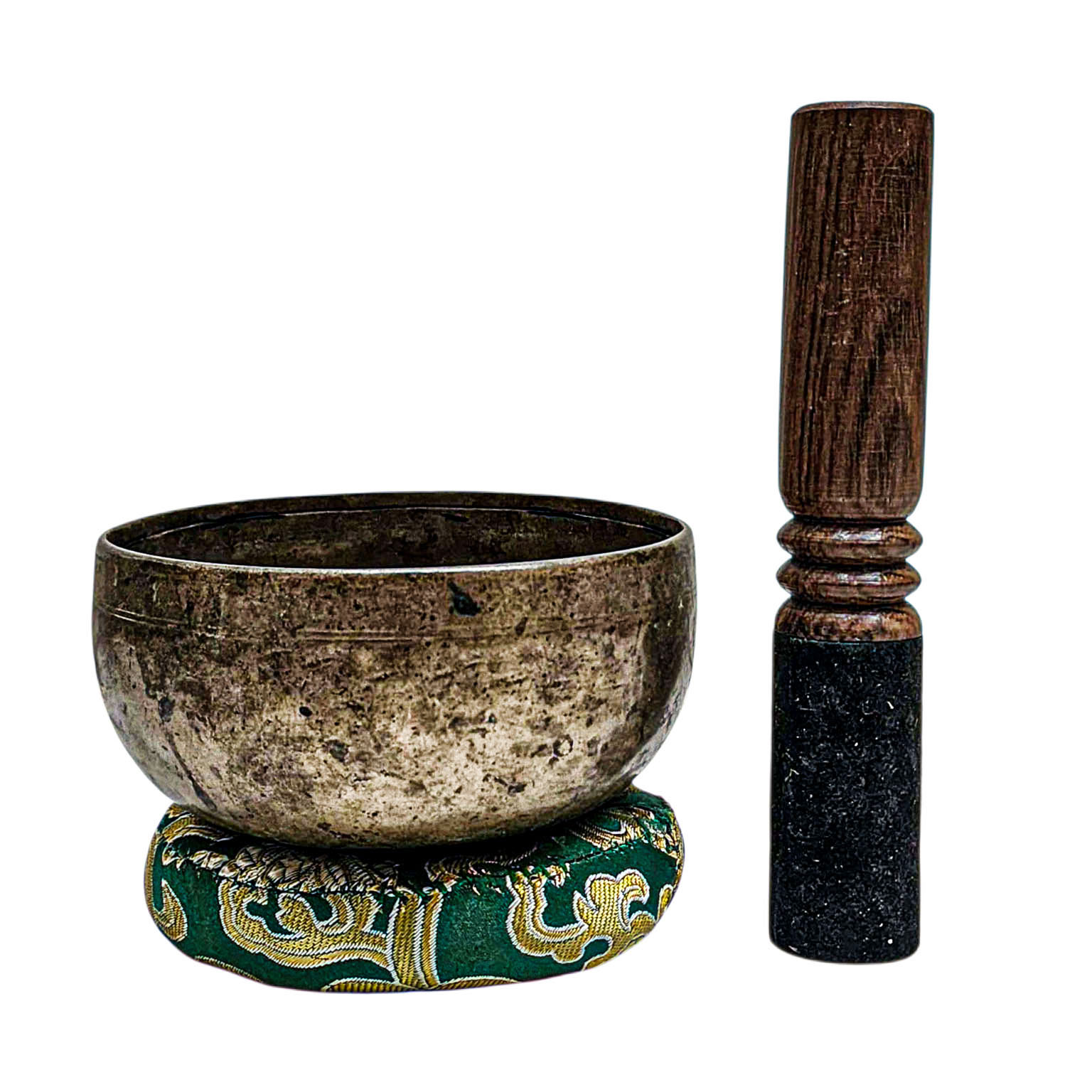 [rare Find], [kopre], Buddhist Hand Beaten Singing Bowl, Antique Finishing, [select Accessories]