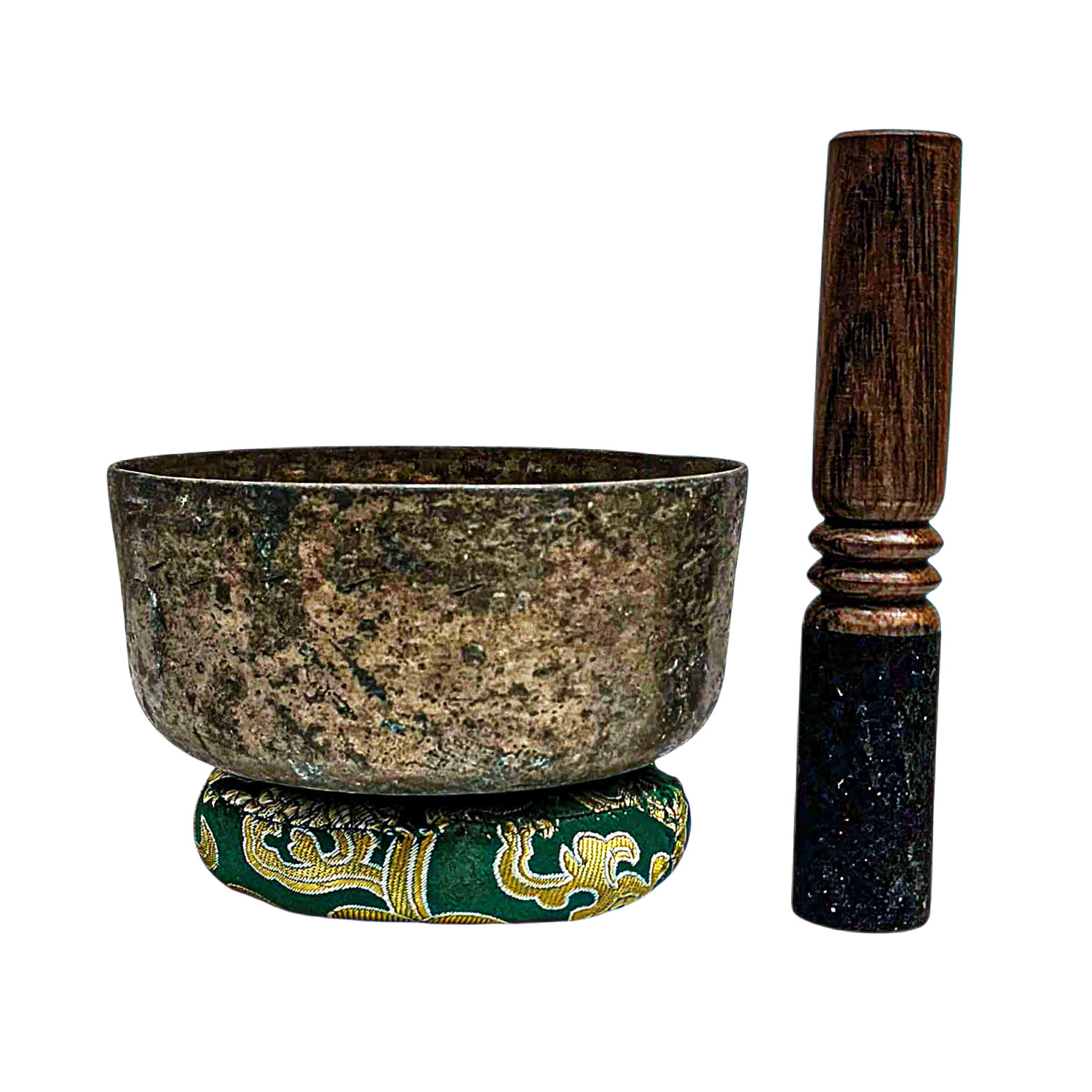 [rare Find], [thadobati], Buddhist Hand Beaten Singing Bowl, Antique Finishing, [select Accessories]