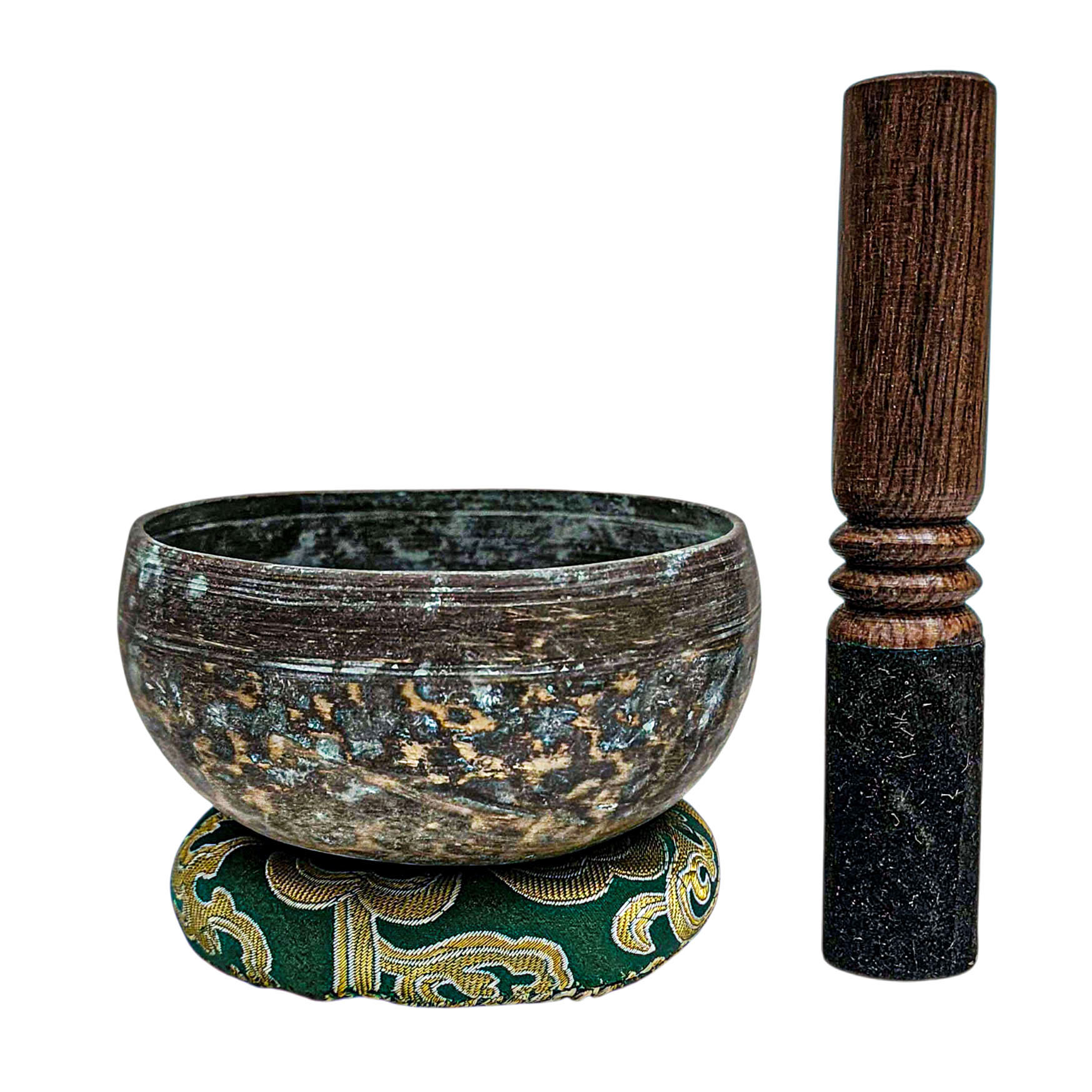 [rare Find], [kopre], Buddhist Hand Beaten Singing Bowl, Antique Finishing, [select Accessories]