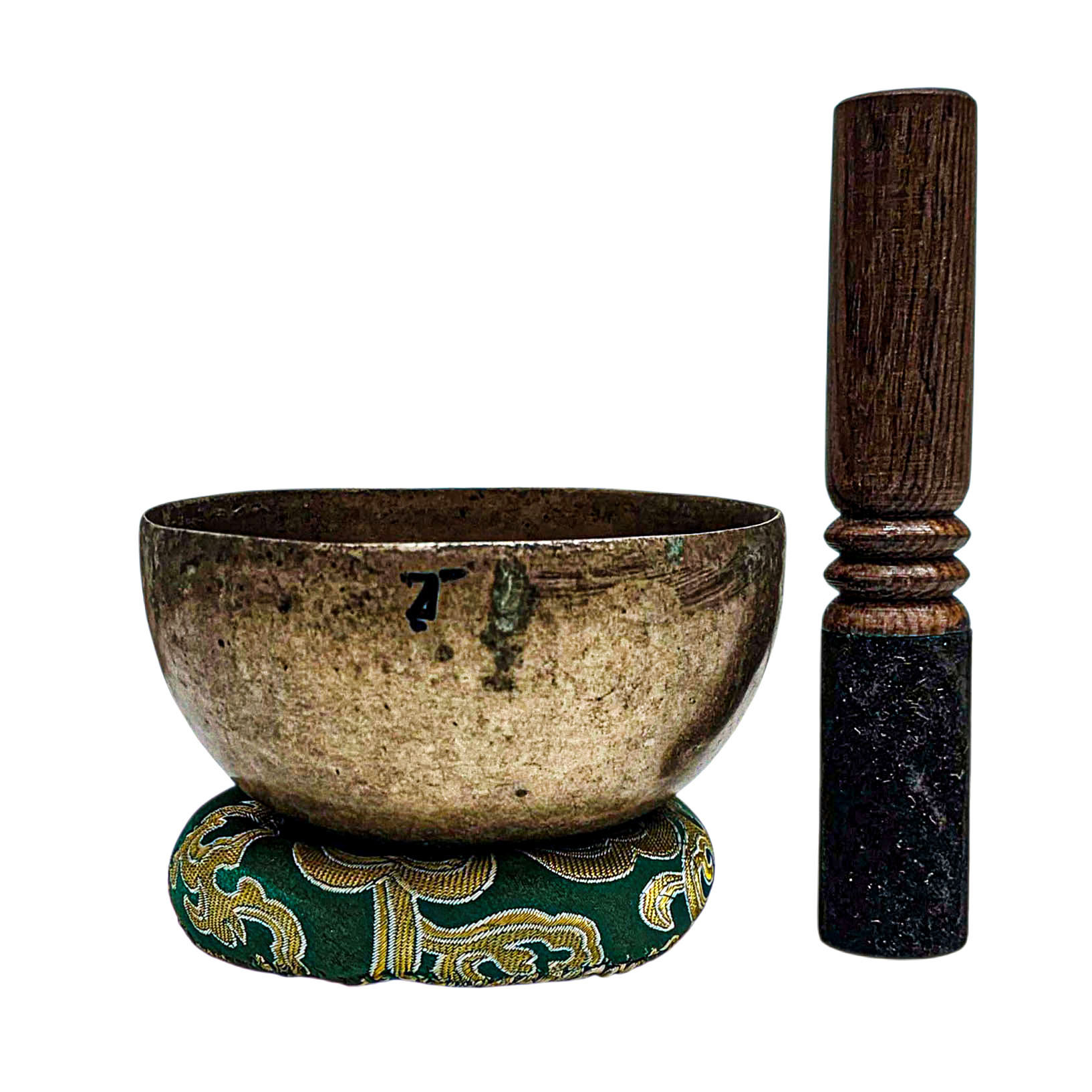 [rare Find], [kopre], Buddhist Hand Beaten Singing Bowl, Antique Finishing, [select Accessories]